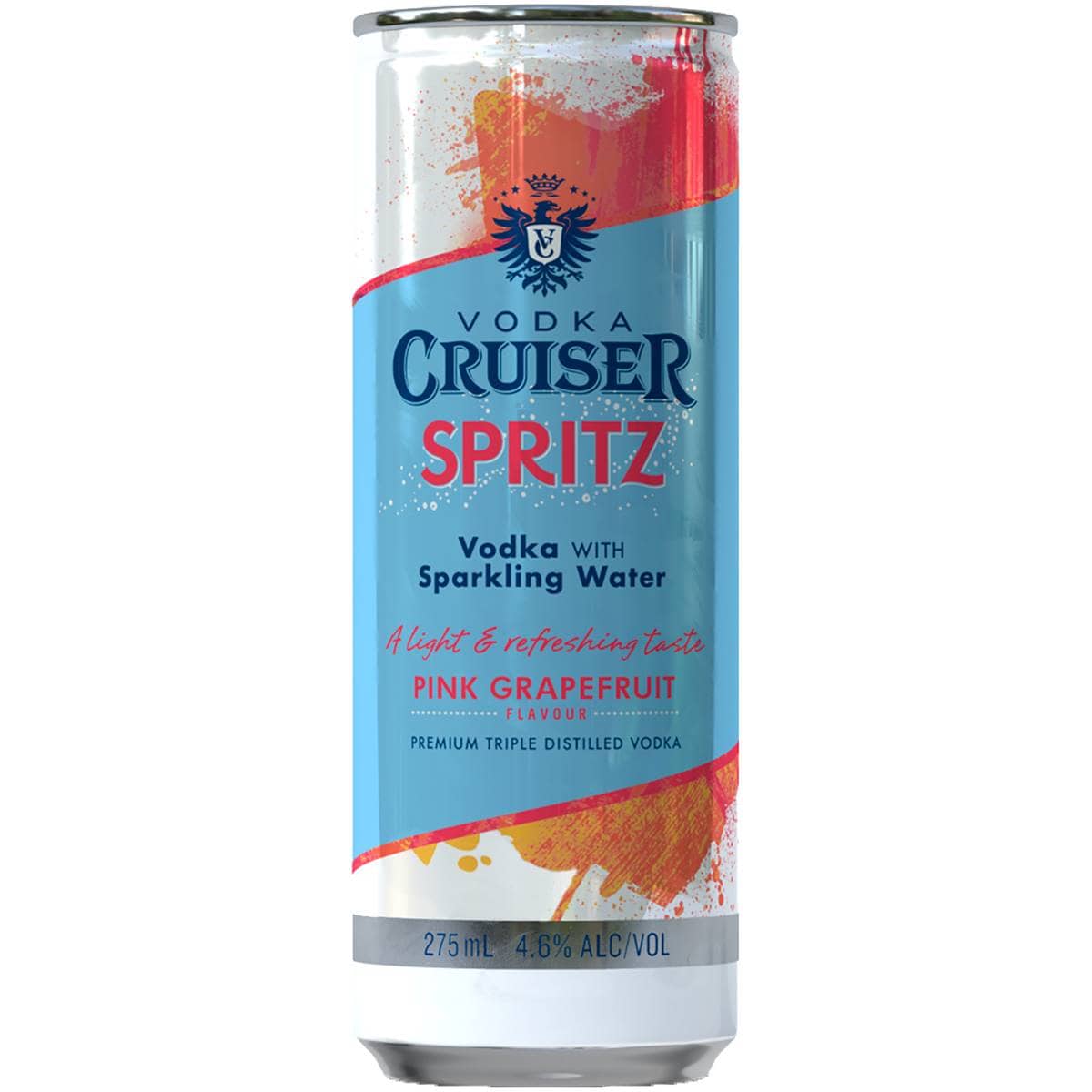 Vodka Cruiser Spritz Pink Grapefruit Can 275ml Woolworths