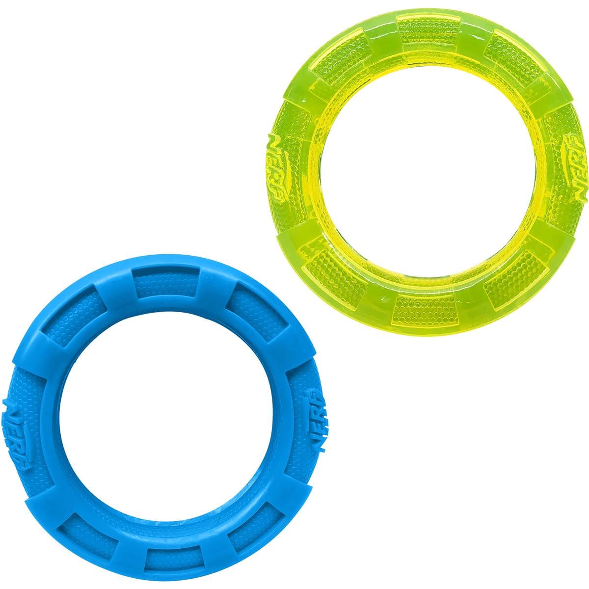 Nerf Ring Ring Blue/green Dog Toy 2 Pack Woolworths