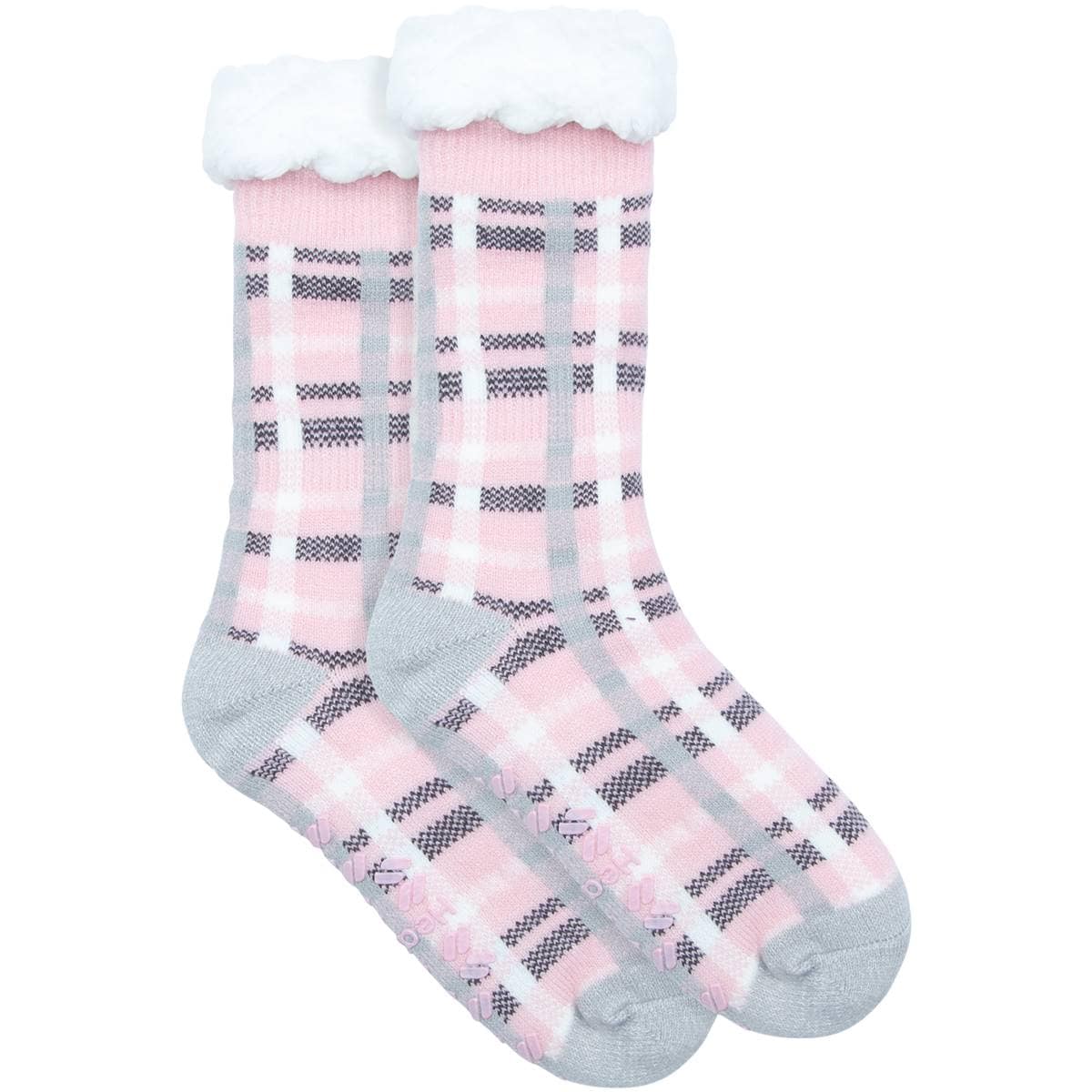 Underworks Ladies Heat Bods Thermal Tog 4 Socks Pink Size 58 Each