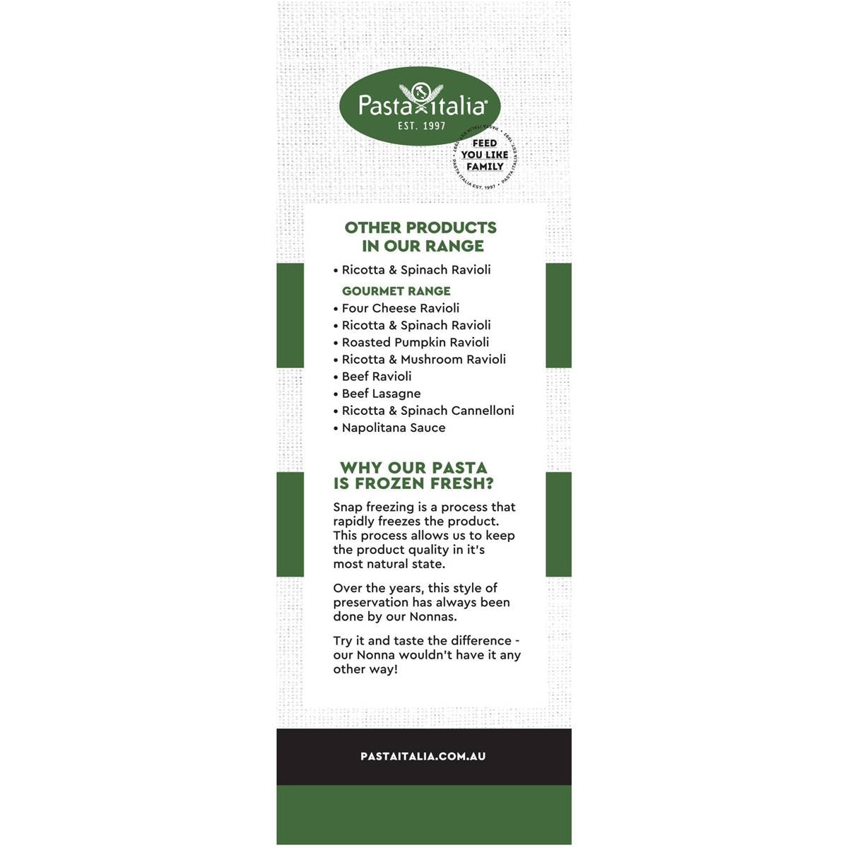 Pasta Italia Beef Tortellini 400g Woolworths