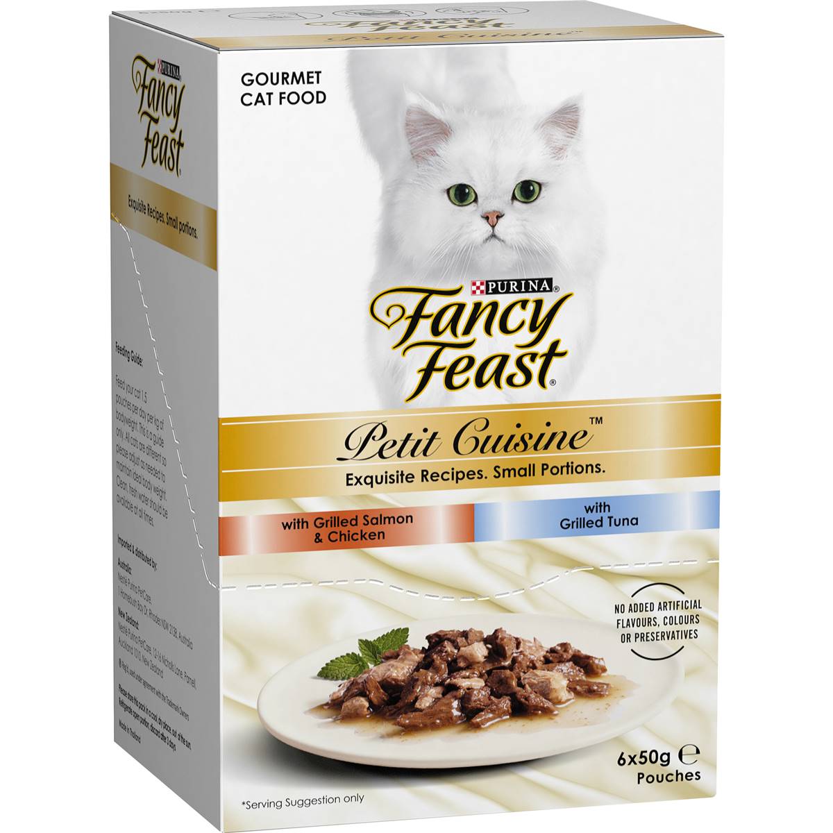 Fancy Feast Adult Petit Cuisine Salmon Chicken Tuna Wet Cat Food 50g X6 Fancy Feast Adult Petit Cuisine Salmon Chicken Tuna Wet Cat Food 50g X6