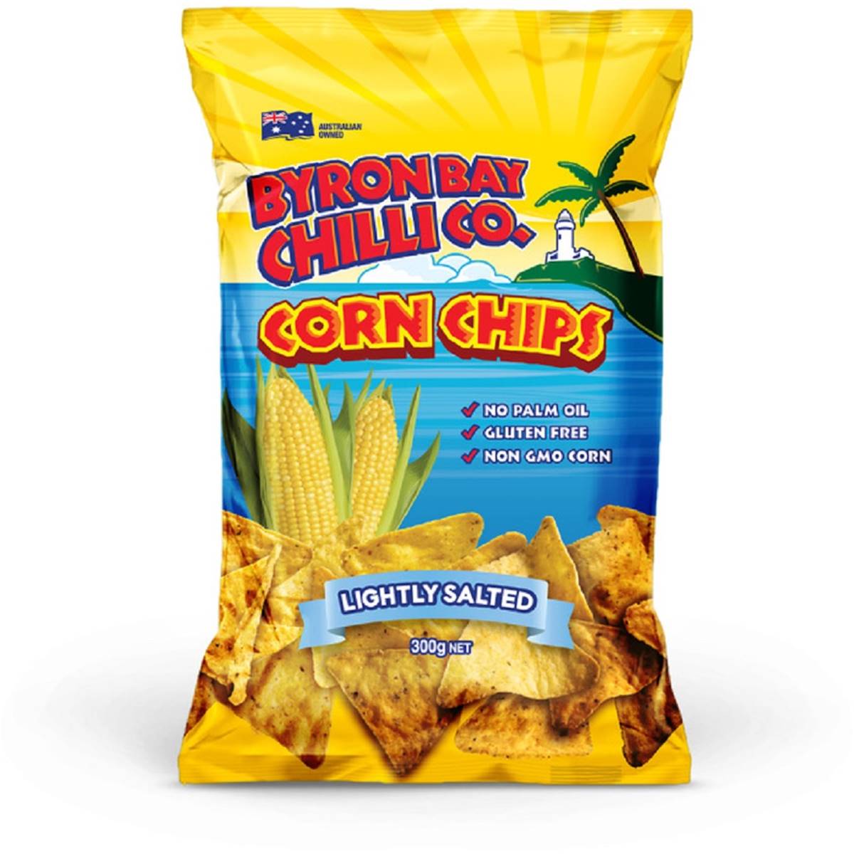 Byron Bay Chilli Co Lightly Salted Corn Chips 300g Woolworths