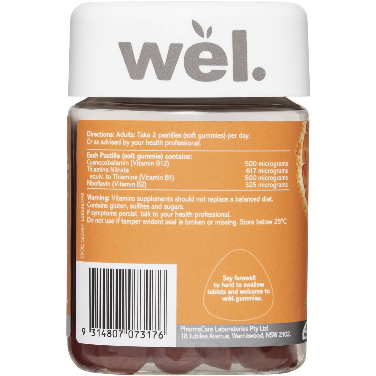 Wel Unleash Energy Gummies Orange & Passionfruit 60 Pack Woolworths