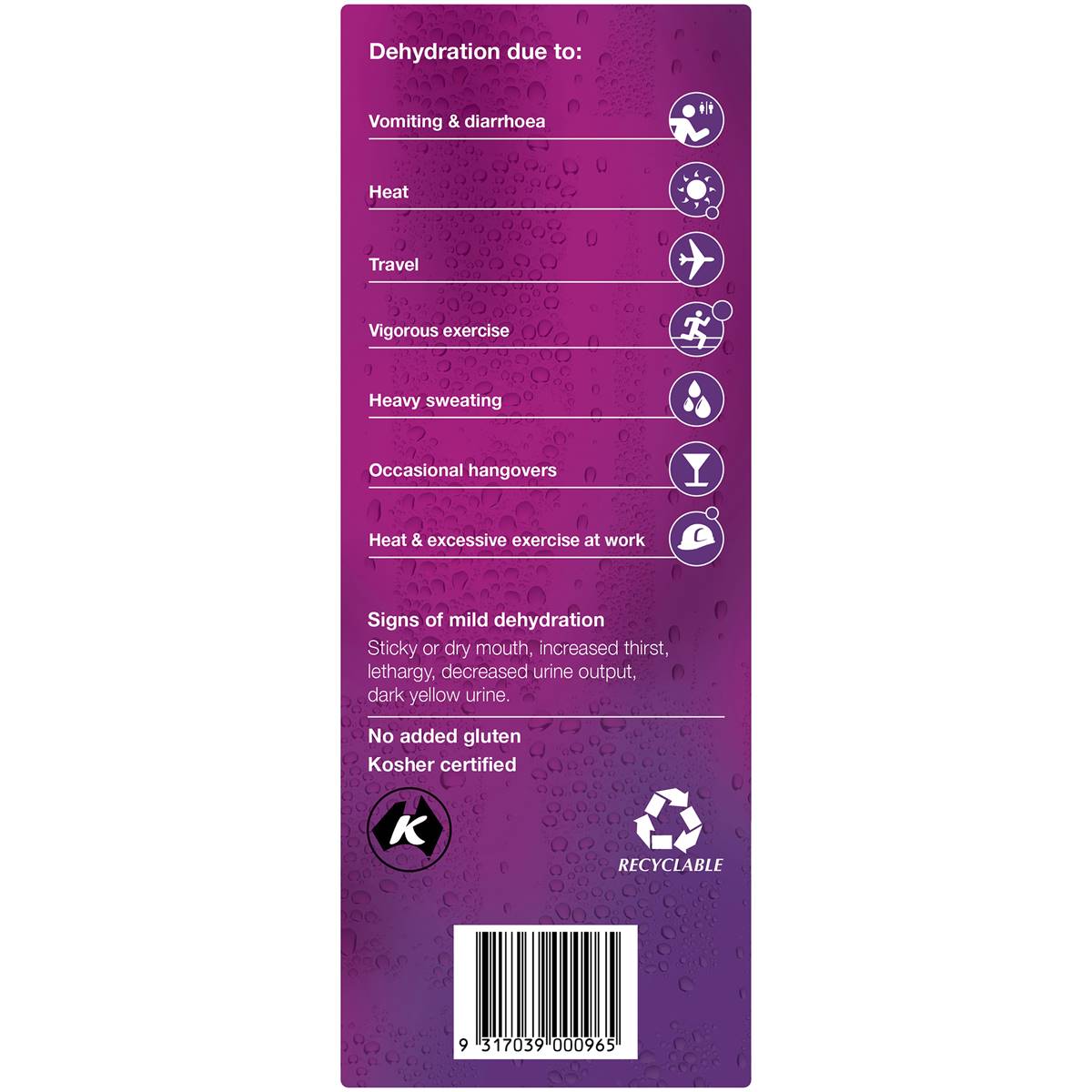 Hydralyte Electrolyte Ice Blocks Apple Blackcurrant 16 Pack Woolworths