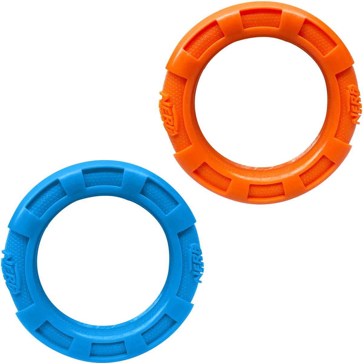 Nerf Ring Orange/blue Dog Toy 2 Pack Woolworths