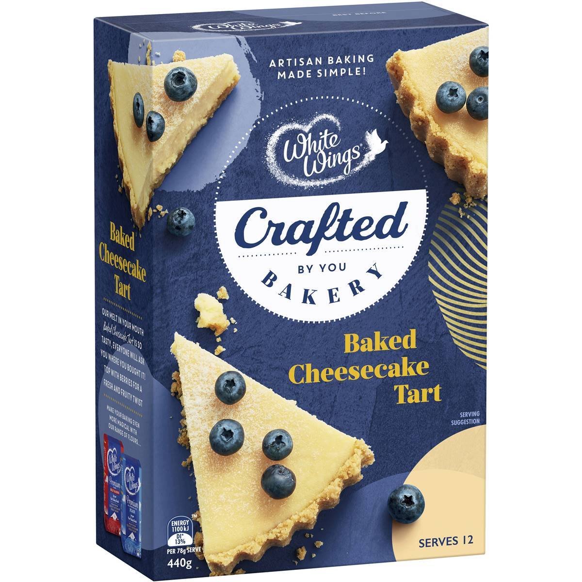 White Wings Baked Cheesecake Tart Mix 440g Woolworths