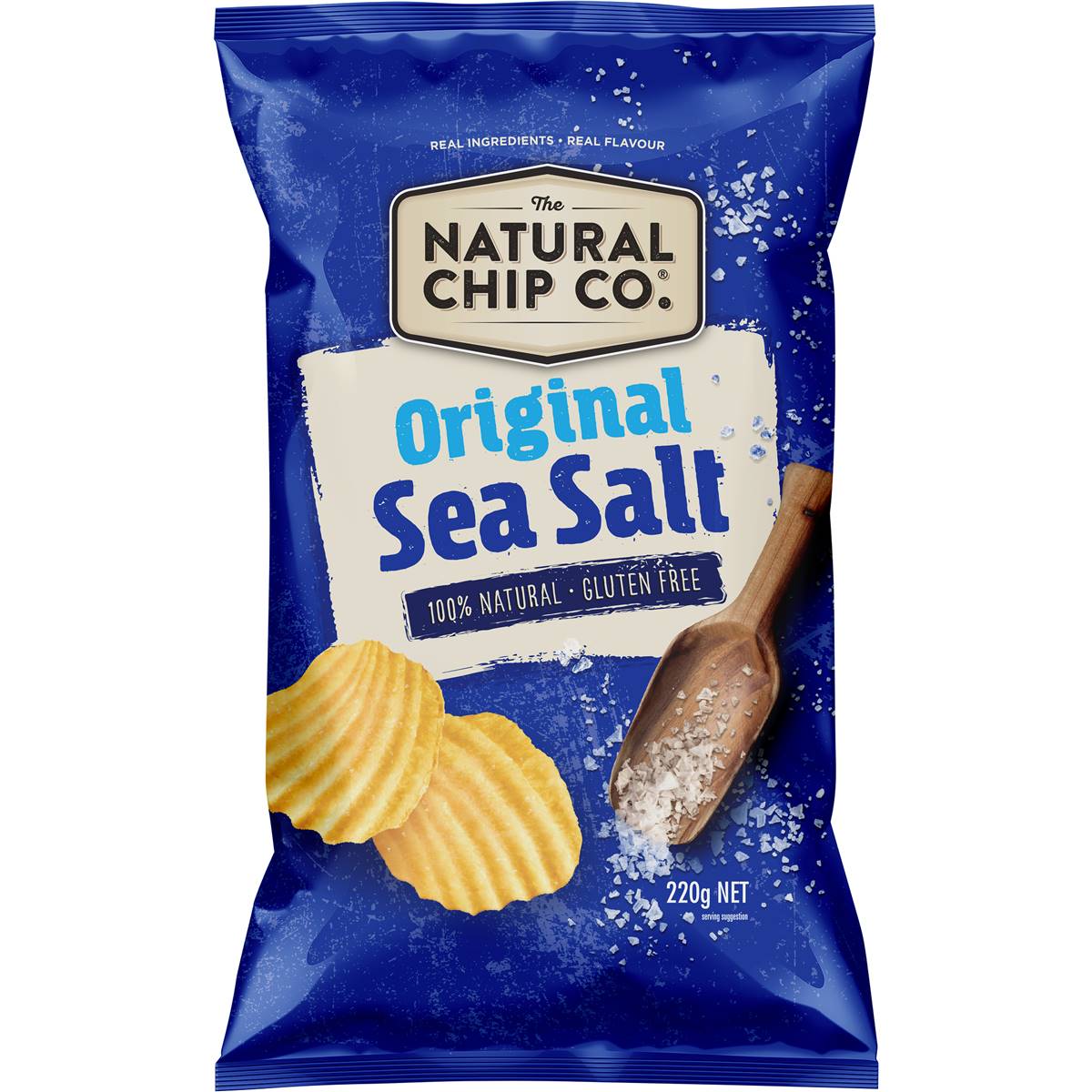 The Natural Chip Co Original Sea Salt 220g Woolworths