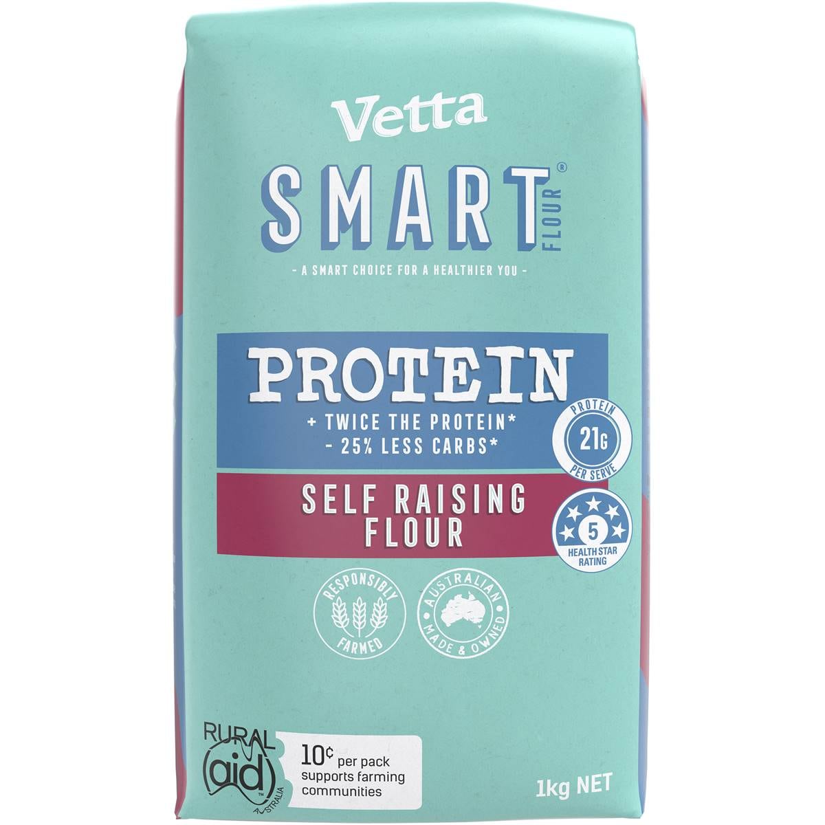 Vetta Smart Protein Self Raising Flour 1kg Woolworths