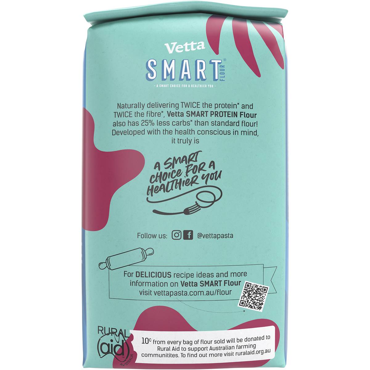 Vetta Smart Protein Self Raising Flour 1kg Woolworths
