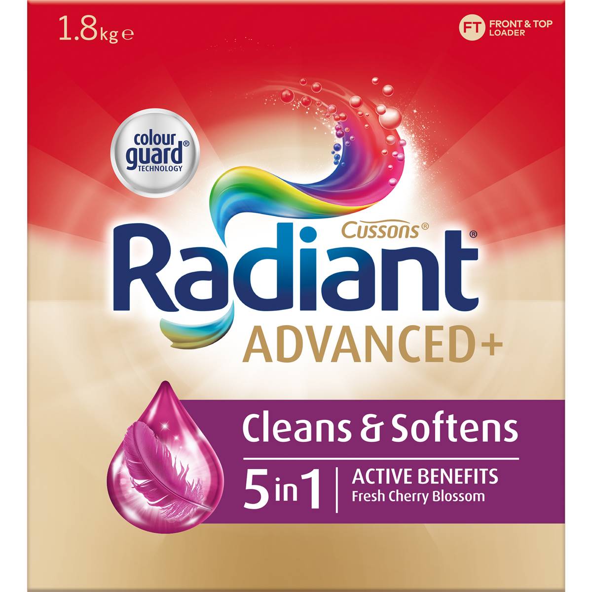 Radiant Advanced+ Cleans & Softens 5 In1 Laundry Detergent Powder 1