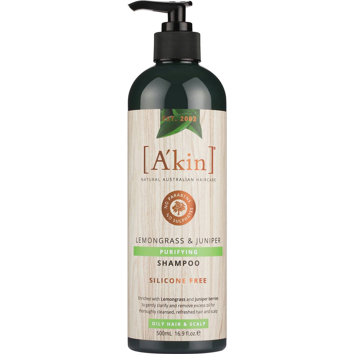 Akin Lemongrass & Juniper Purifying Shampoo