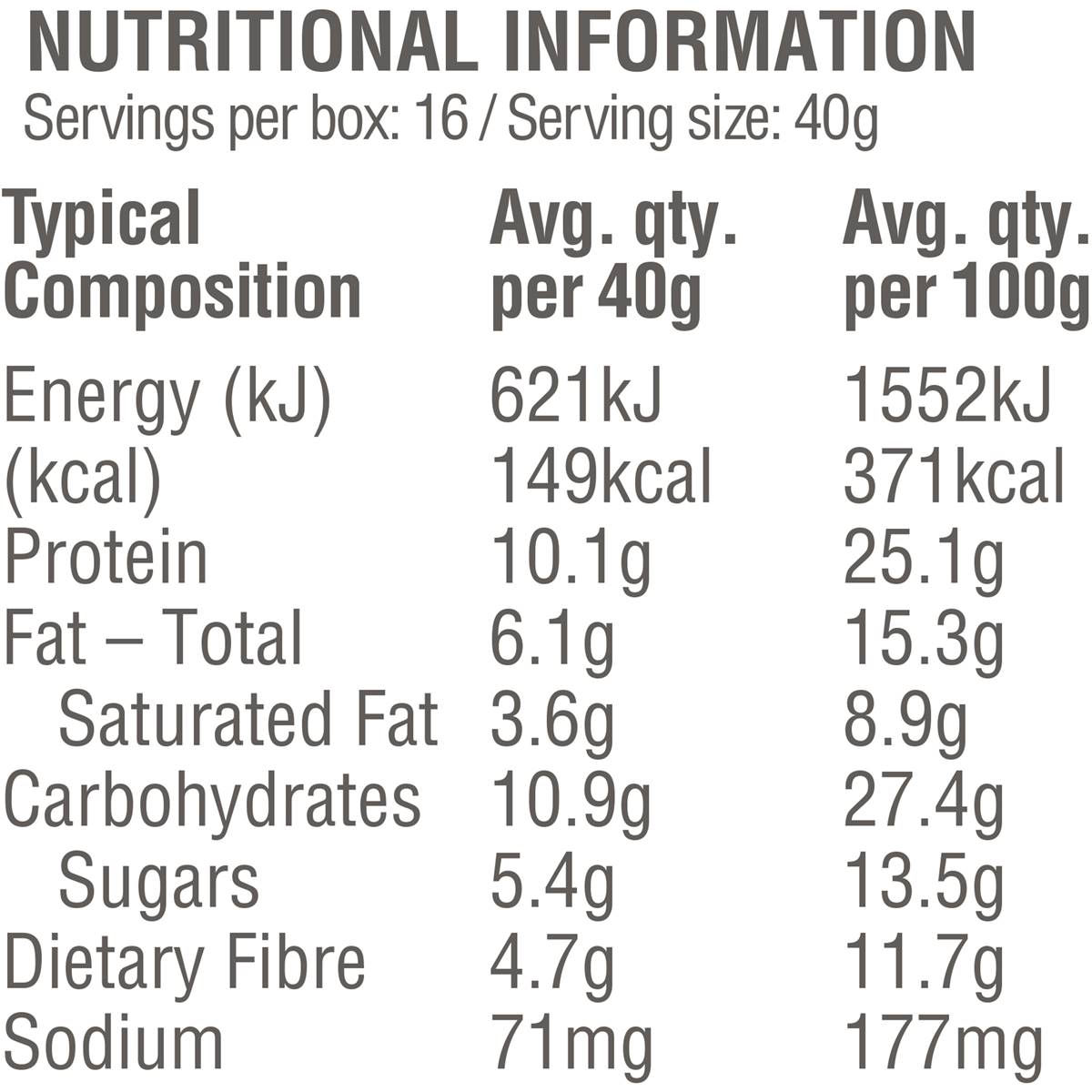 Raw Protein Bar Triple Choc Brownie 40g Woolworths