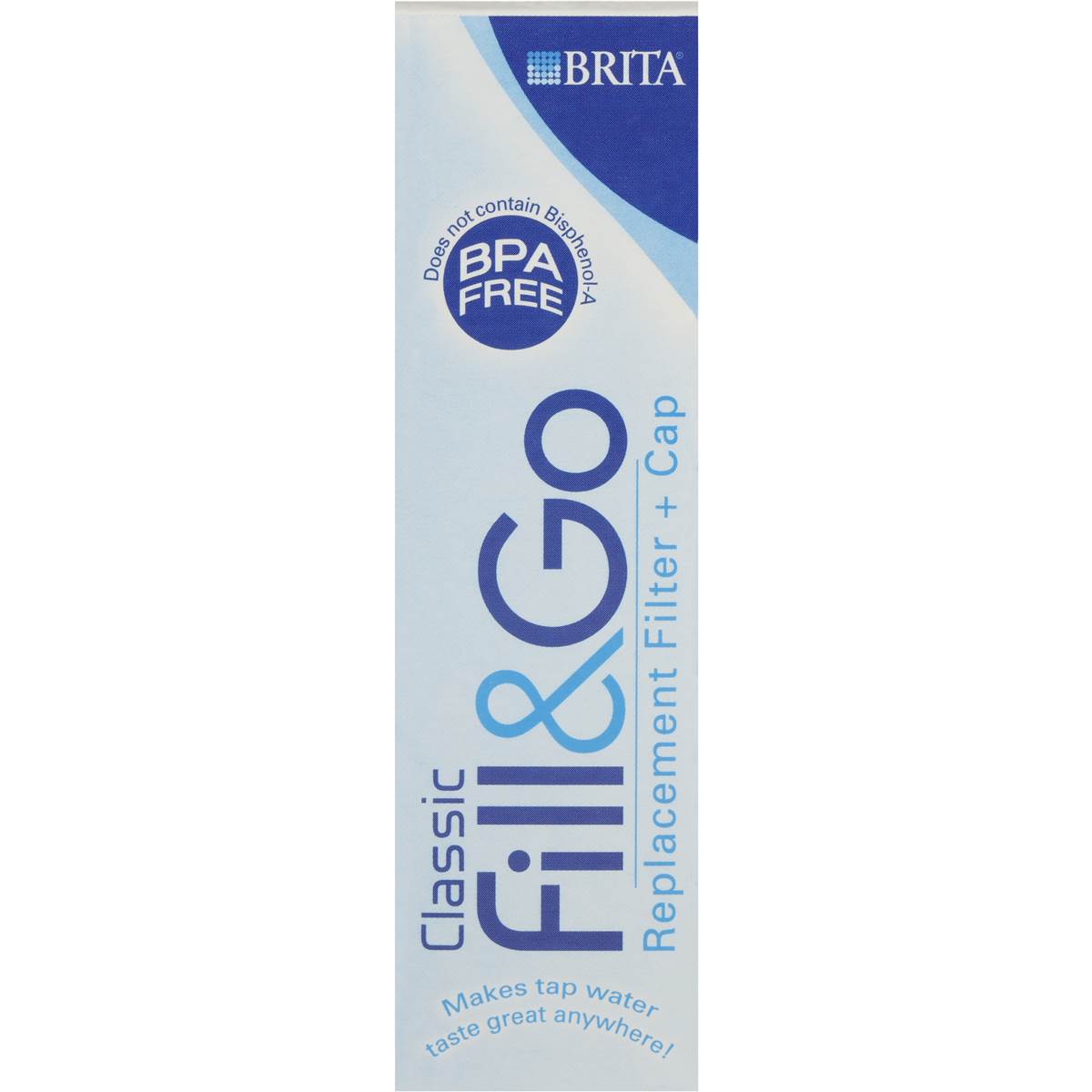 Brita Replacement Water Filter Fill And Go Cartridge Each Woolworths