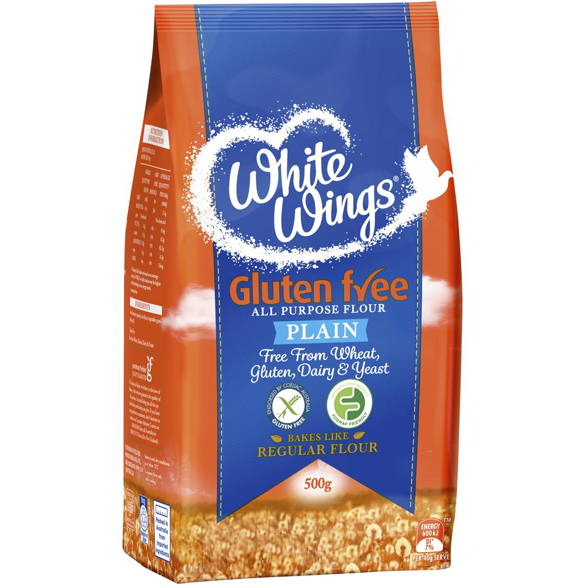 White Wings Gluten Free Plain Flour 500g Woolworths