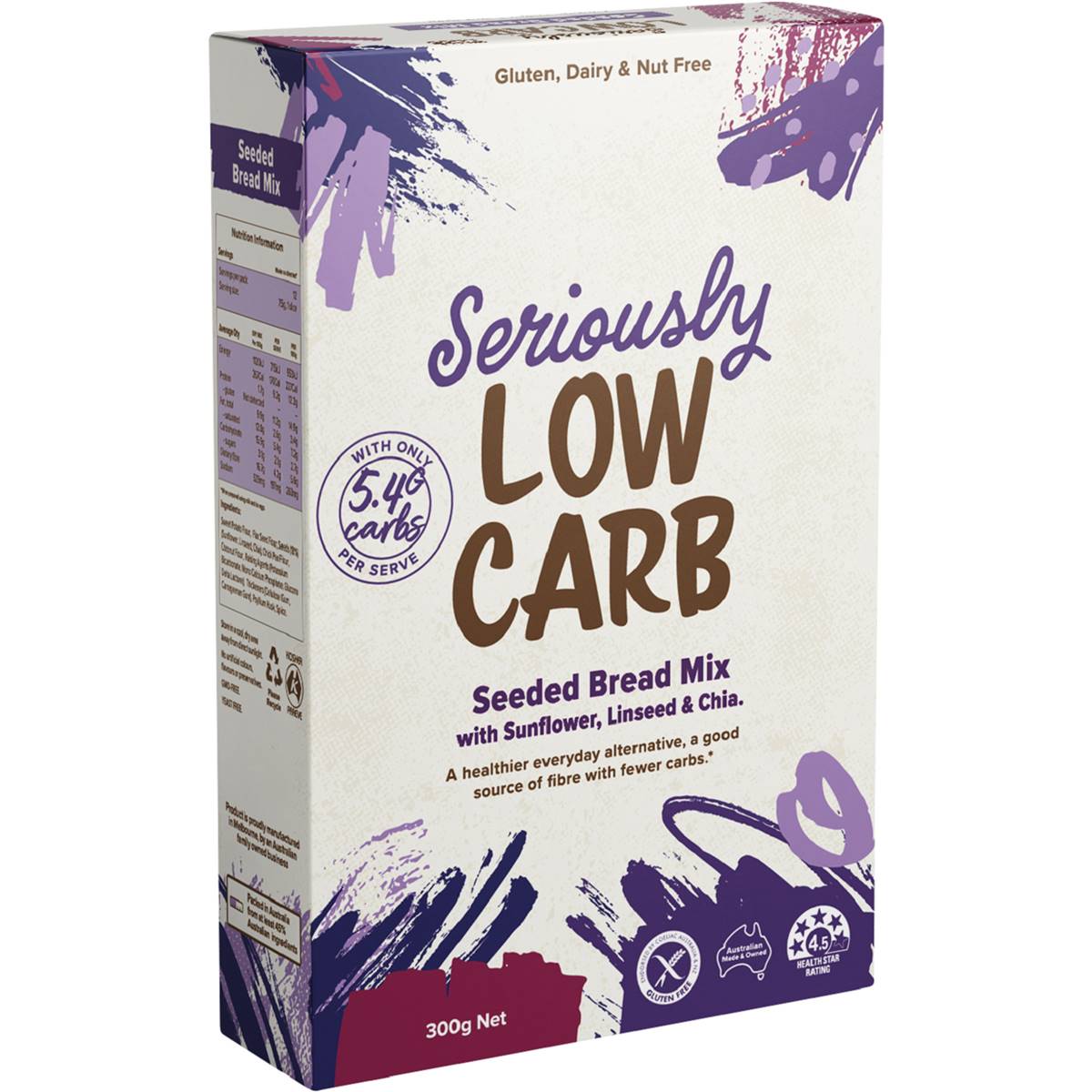 Seriously Low Carb Seeded Bread Mix 300g Woolworths
