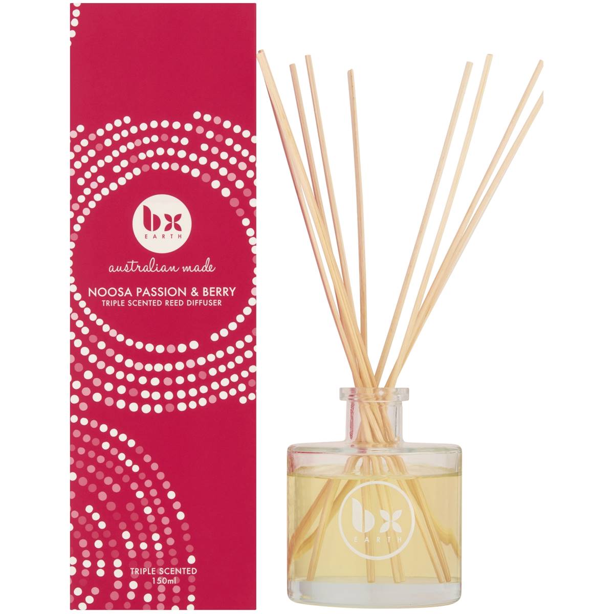 Bx Earth Noosa Passion & Berry Reed Diffuser 150ml Woolworths