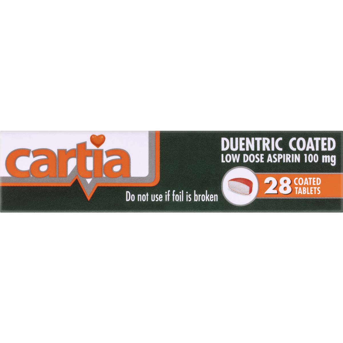 Cartia Low Dose Aspirin 100mg Tablets 28 Pack Woolworths