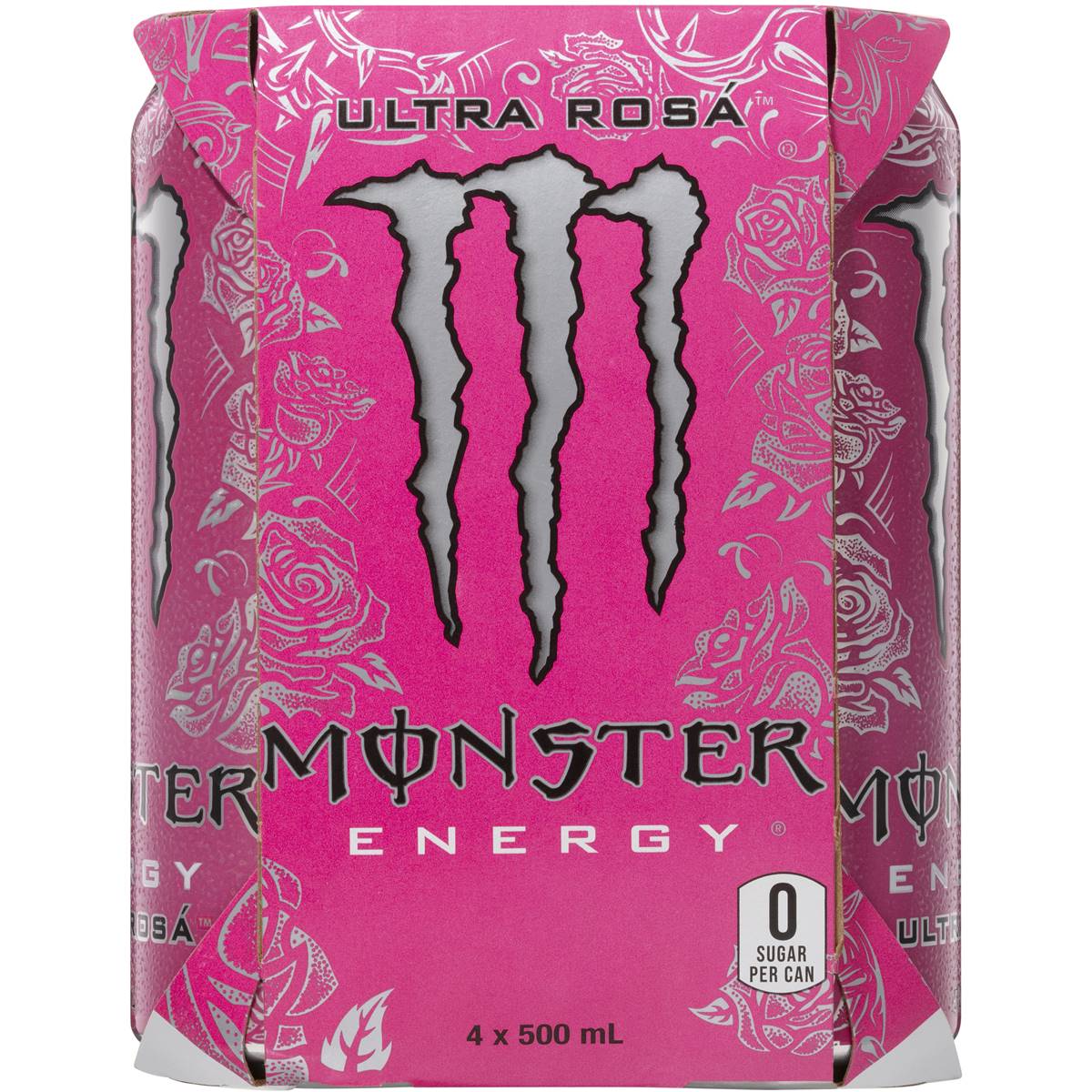 Monster Energy Ultra Rosa Multipack Cans 500ml X4 Pack Woolworths 5313