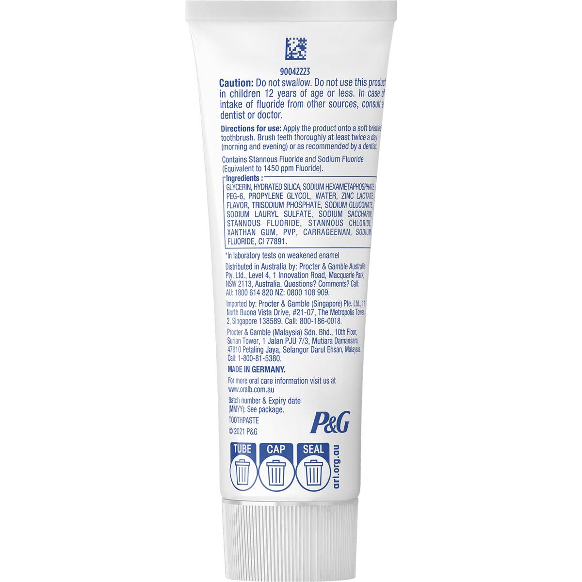 Oralb Gum Care & Intensive Clean Peppermint Toothpaste 110g Woolworths