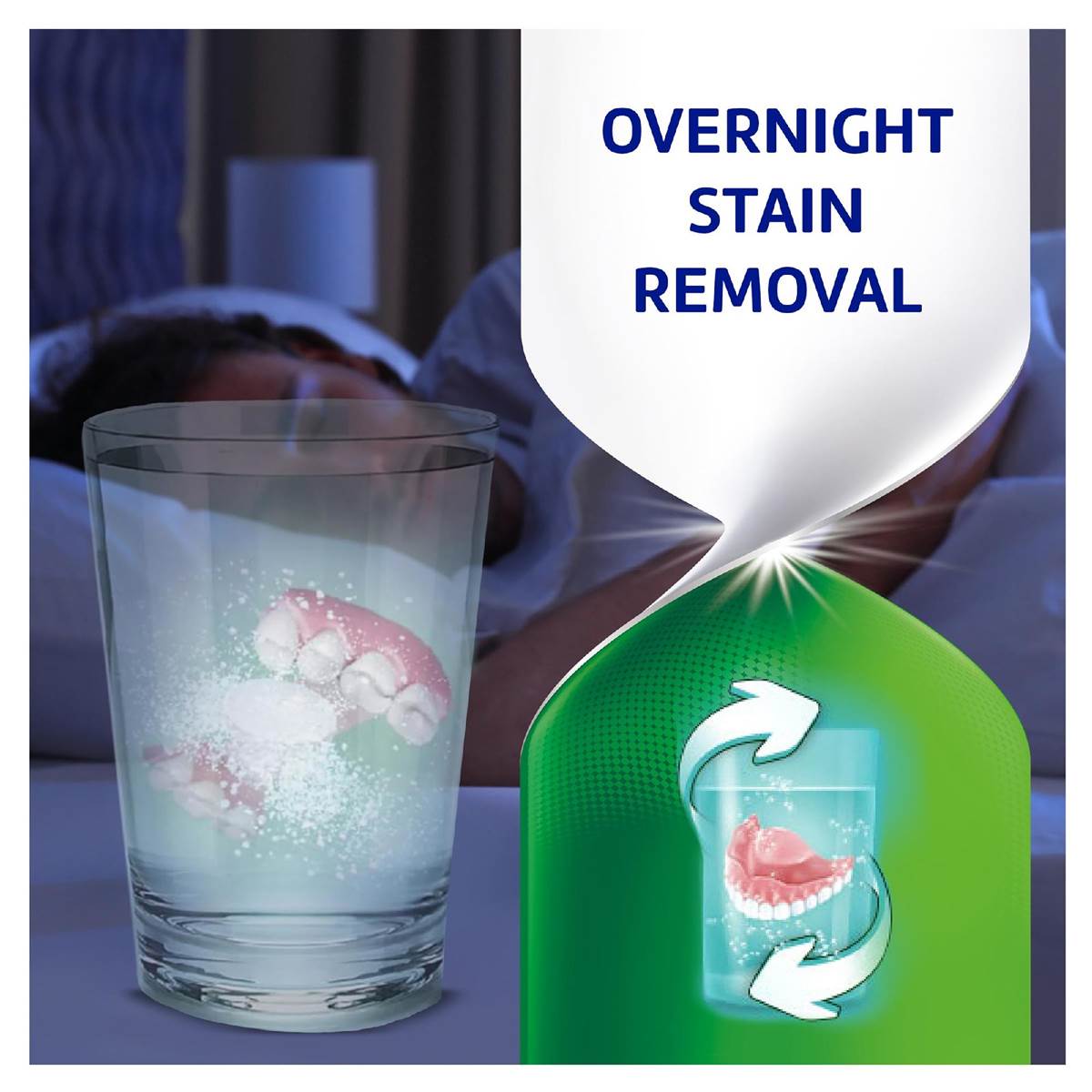 Polident Whitening Denture Cleaner For Dentures And Partials 66 Pack Woolworths