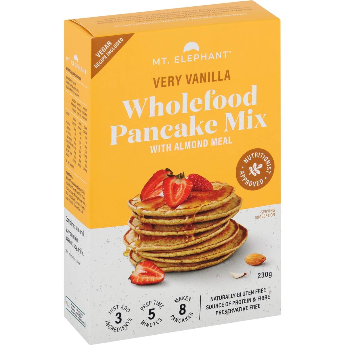 Mt Elephant Almond & Buckwheat Pancake Mix 230g Woolworths