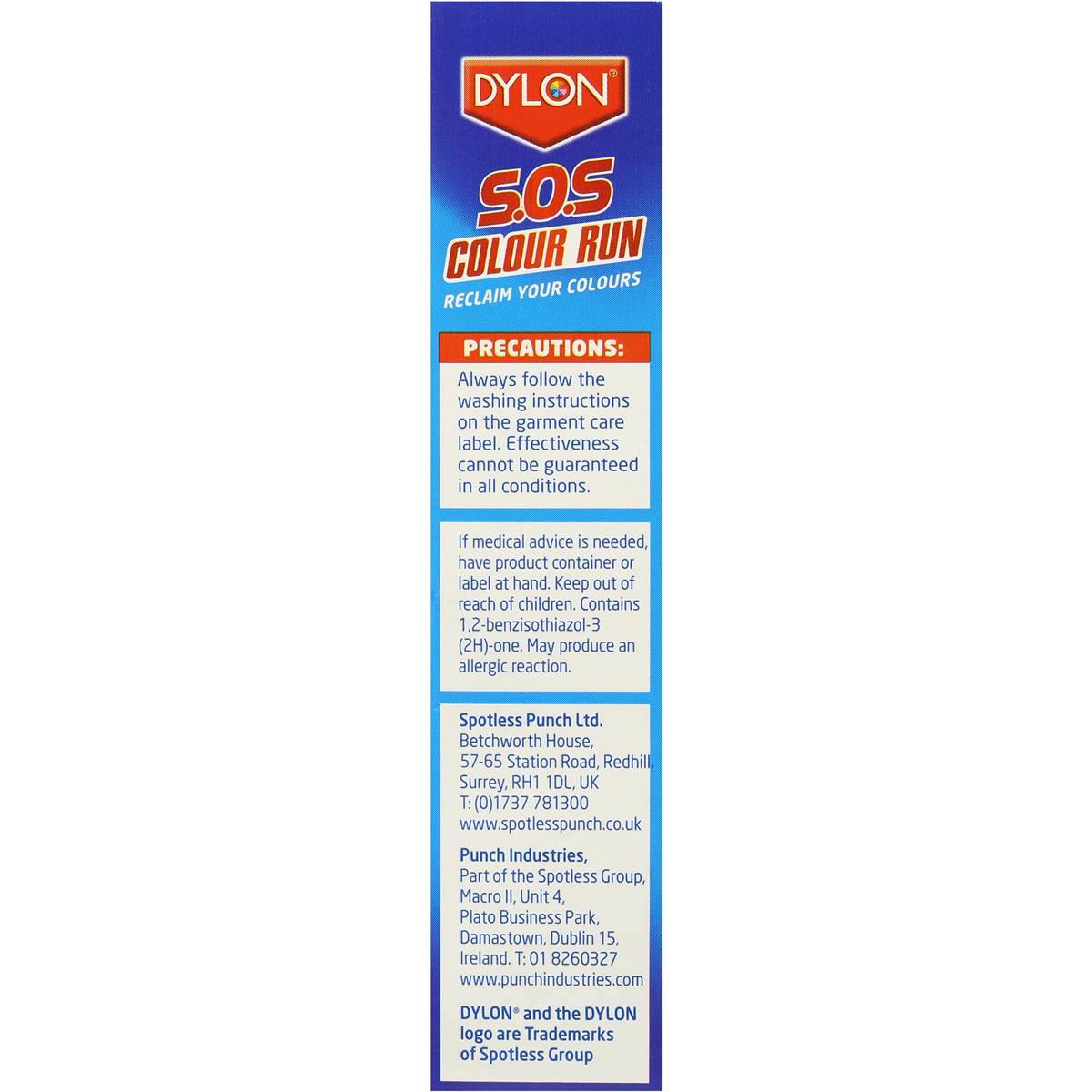 Dylon Fabric Care Stain Remover Colour Safe Runaway Liquid 150ml