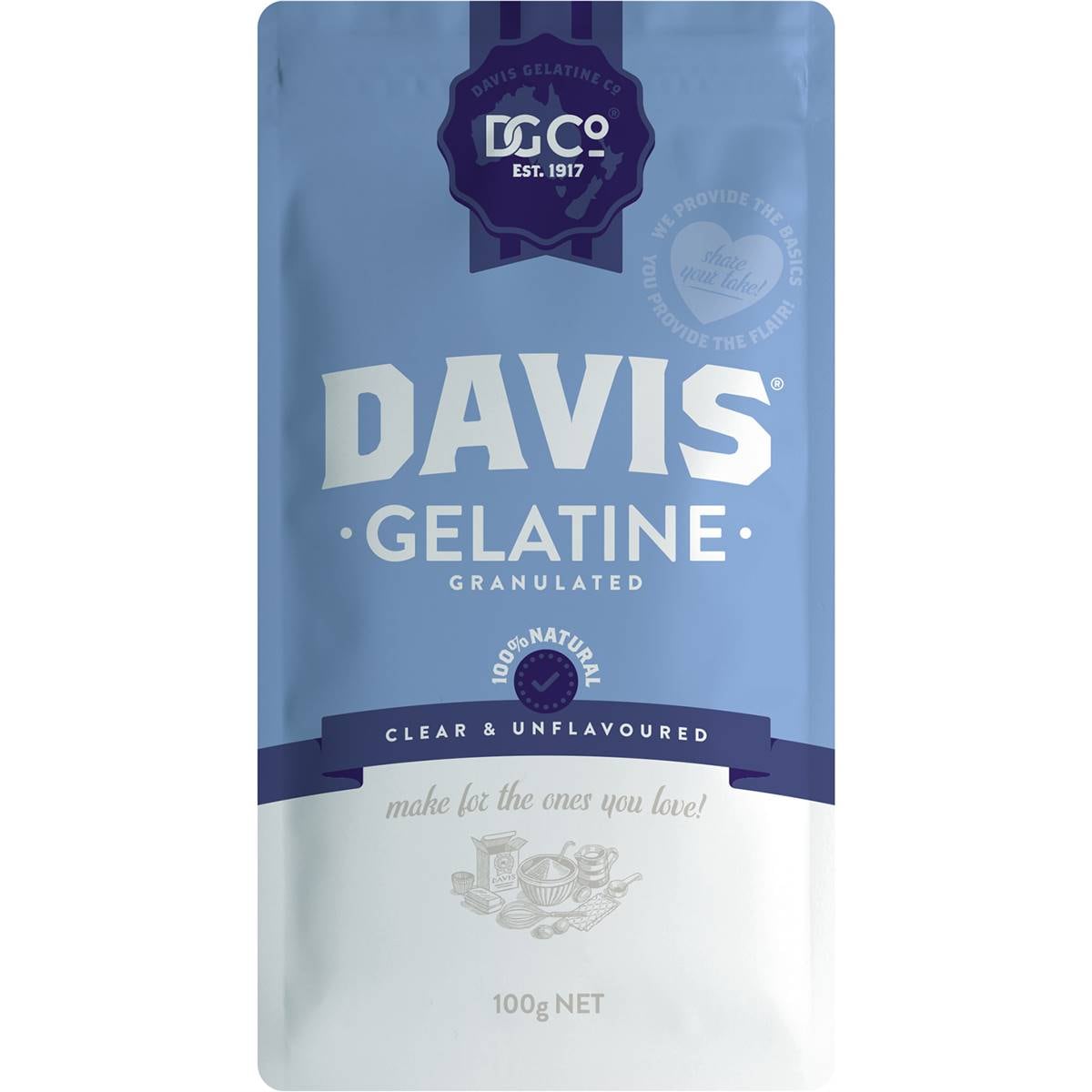 Davis Gelatine Granulated 100g Woolworths