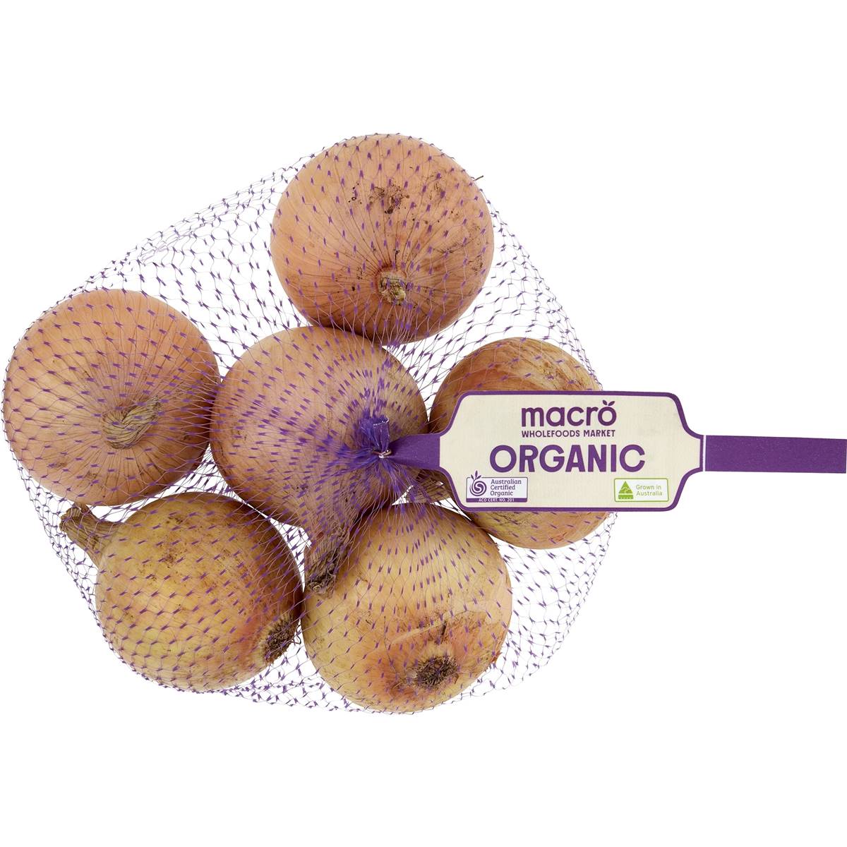 Macro Brown Onions Organic 1kg Bag Woolworths