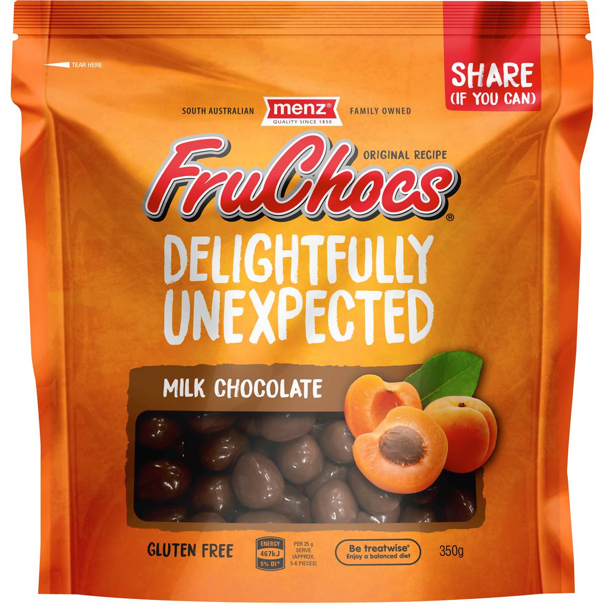 Menz Fruchocs Milk Apricot & Peach