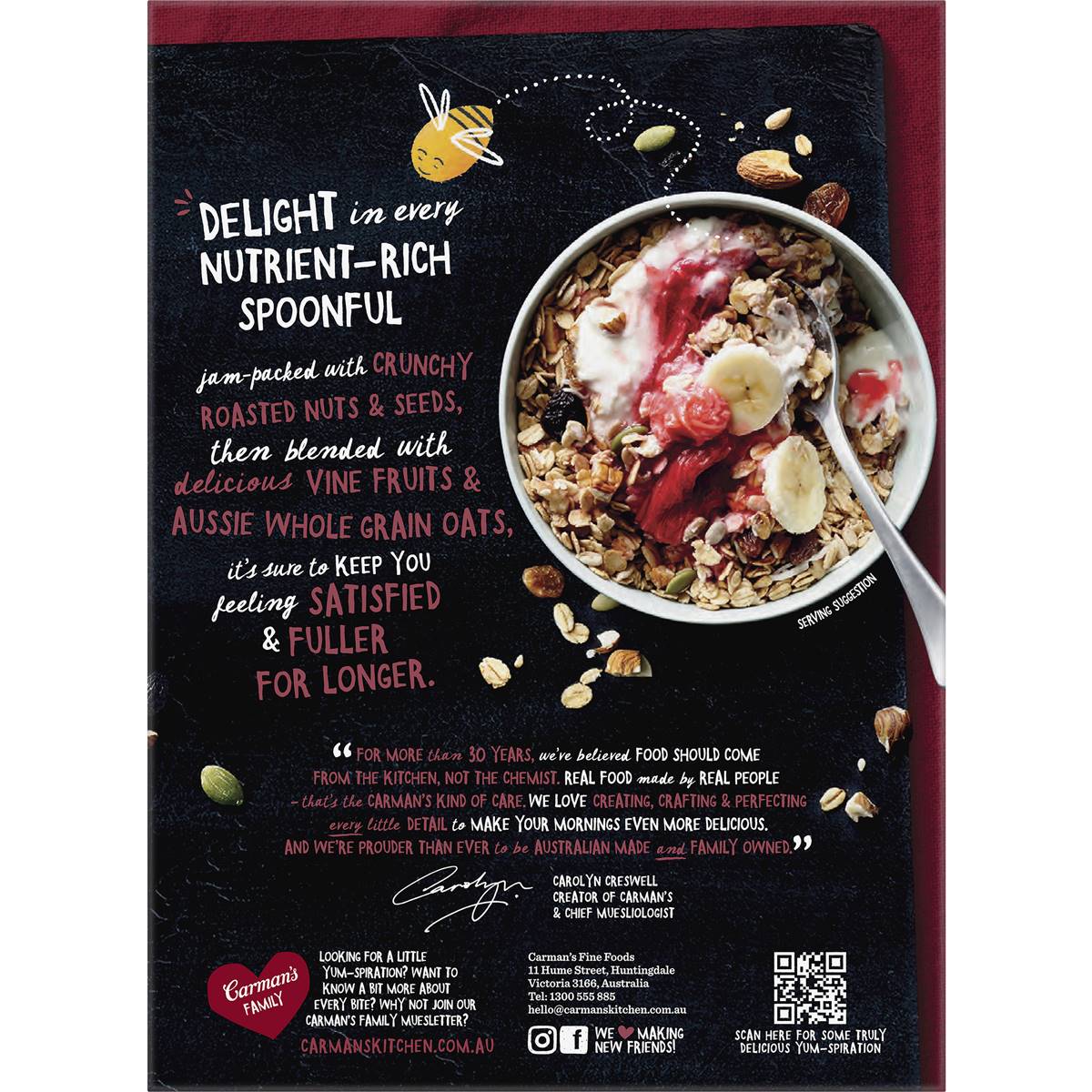 Carman's Muesli Toasted Classic Fruit & Nut 500g Woolworths