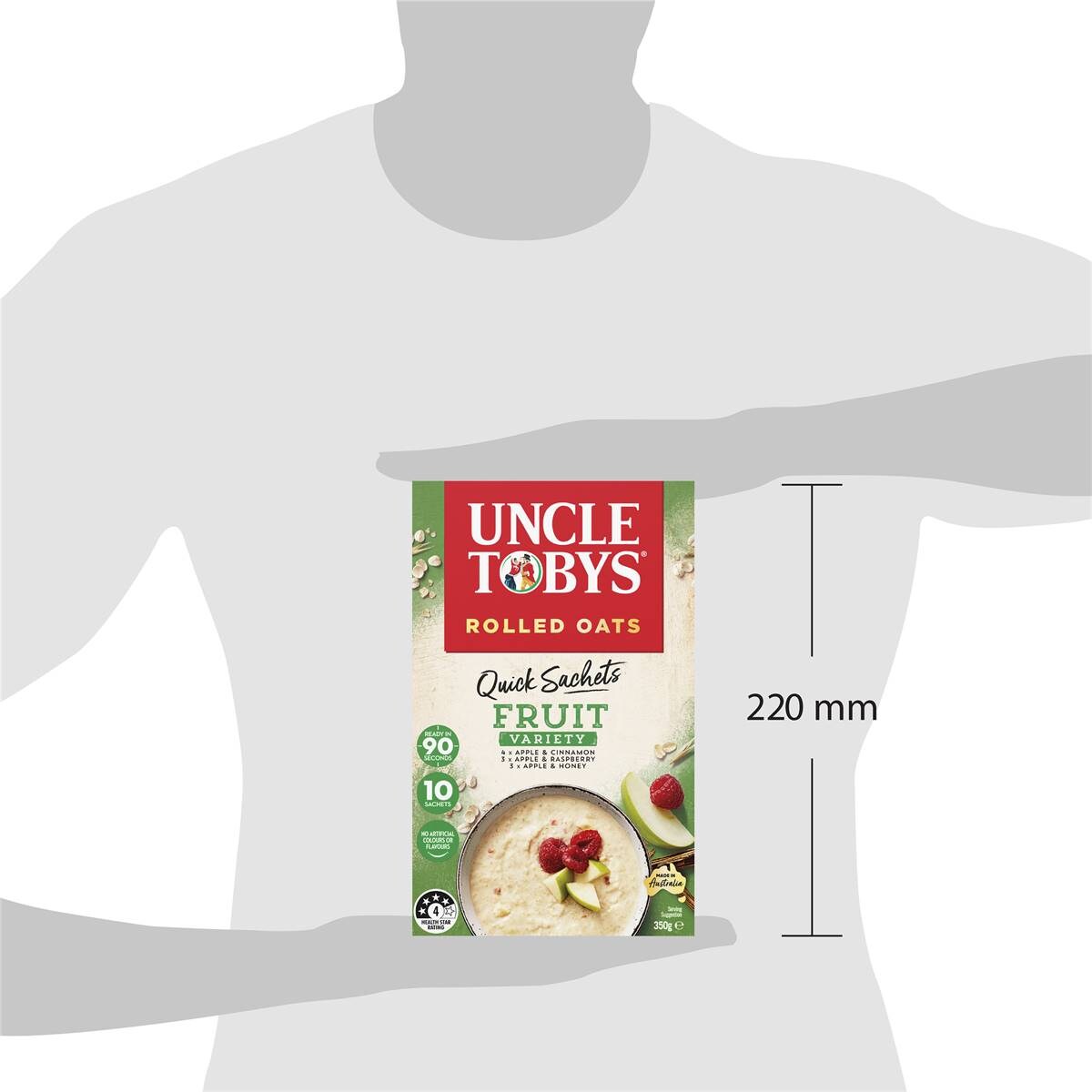 Uncle Tobys Oats Quick Sachets Fruit Variety Porridge 350g Woolworths