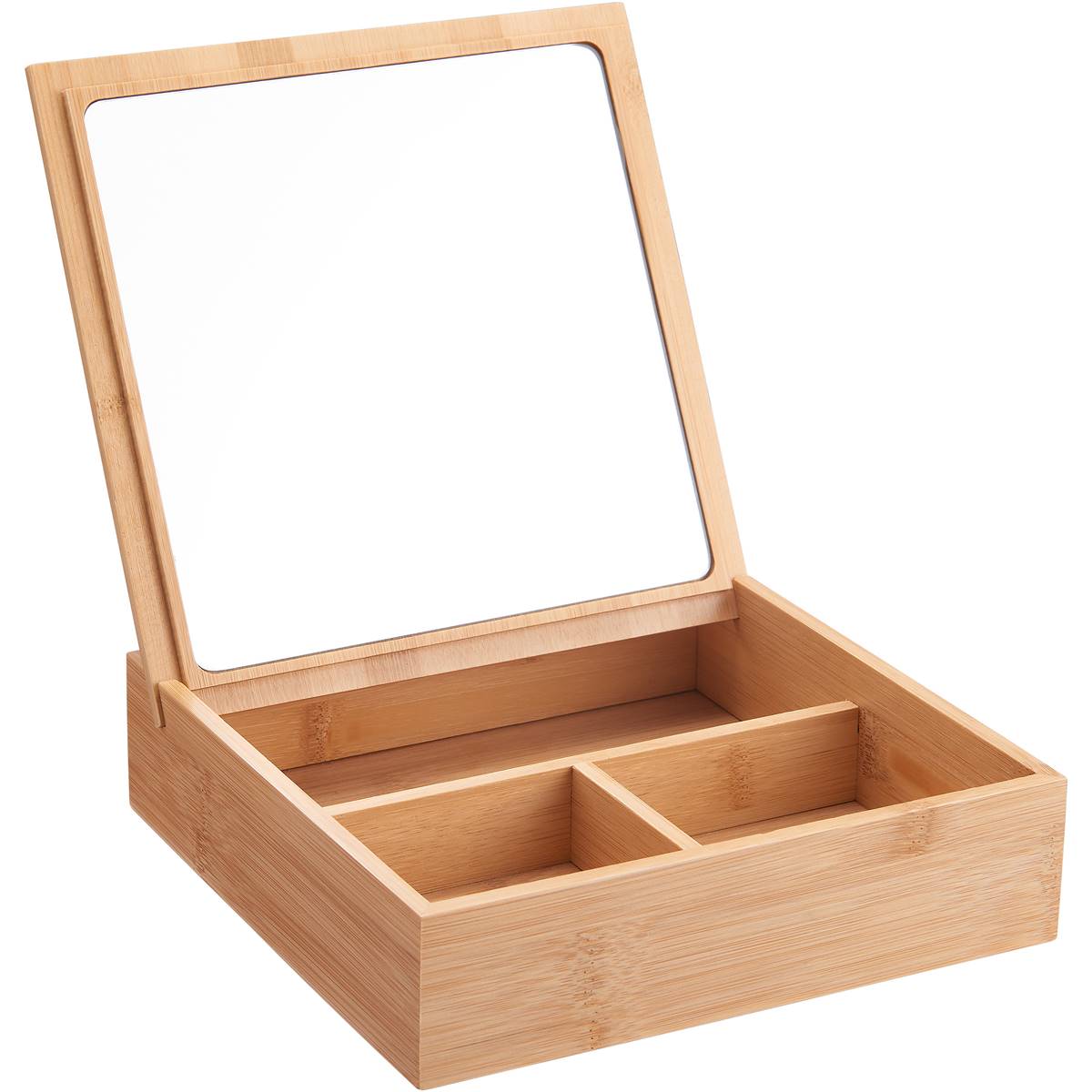 Inspire Bamboo Organiser With Mirror 