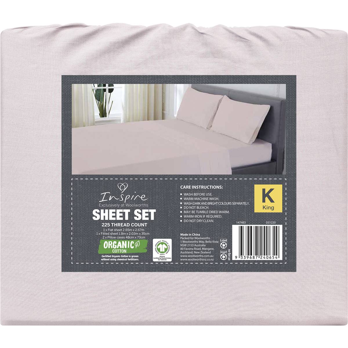 Woolworths Fitted Sheet Queen Size, Extra Length And 180 , 45 OFF