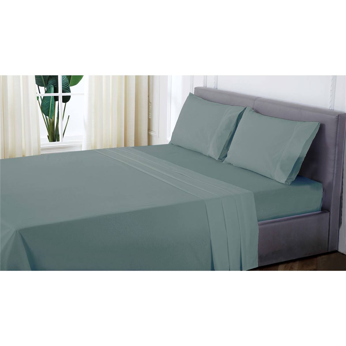 Inspire Organic Cotton Sheet Set King Each Woolworths