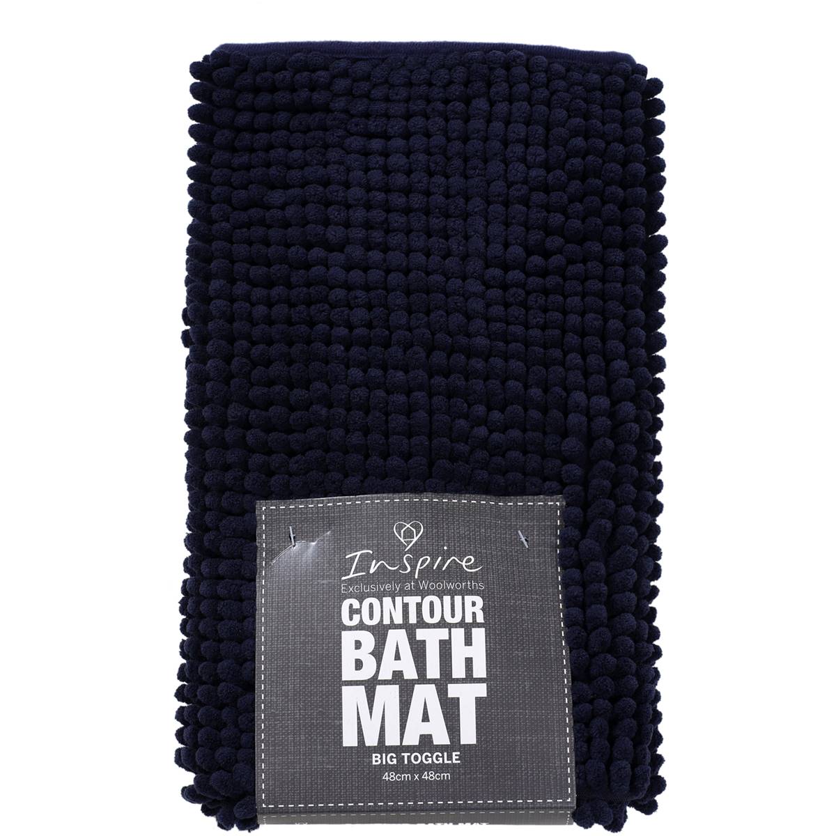 Inspire Big Toggle Bath Mat Contour Each Woolworths