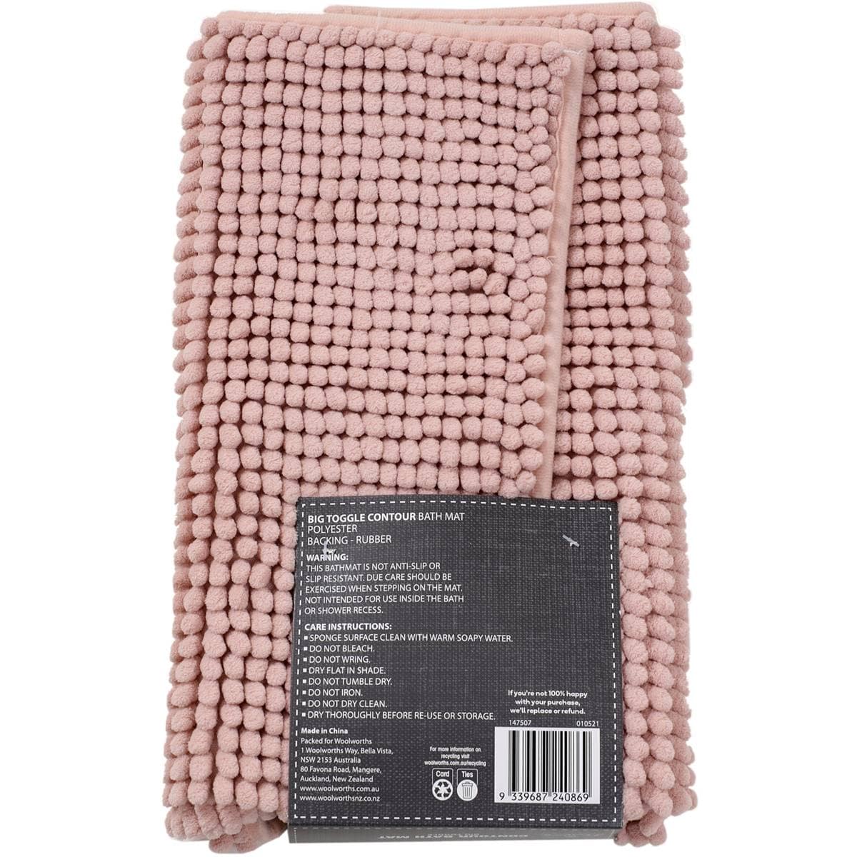 Inspire Big Toggle Bath Mat Contour Each Woolworths