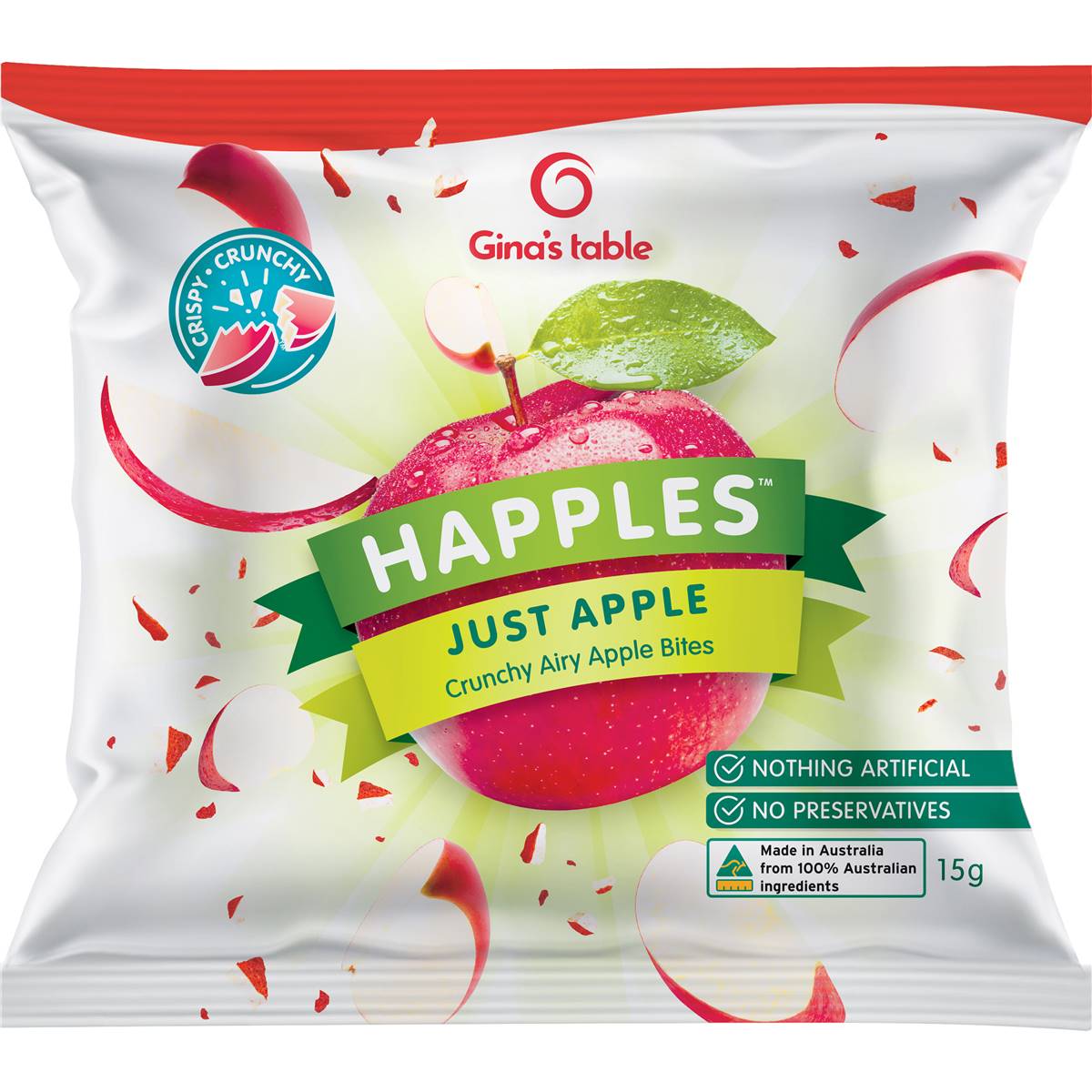Gina's Table Happles Just Apple Bites 15g Woolworths