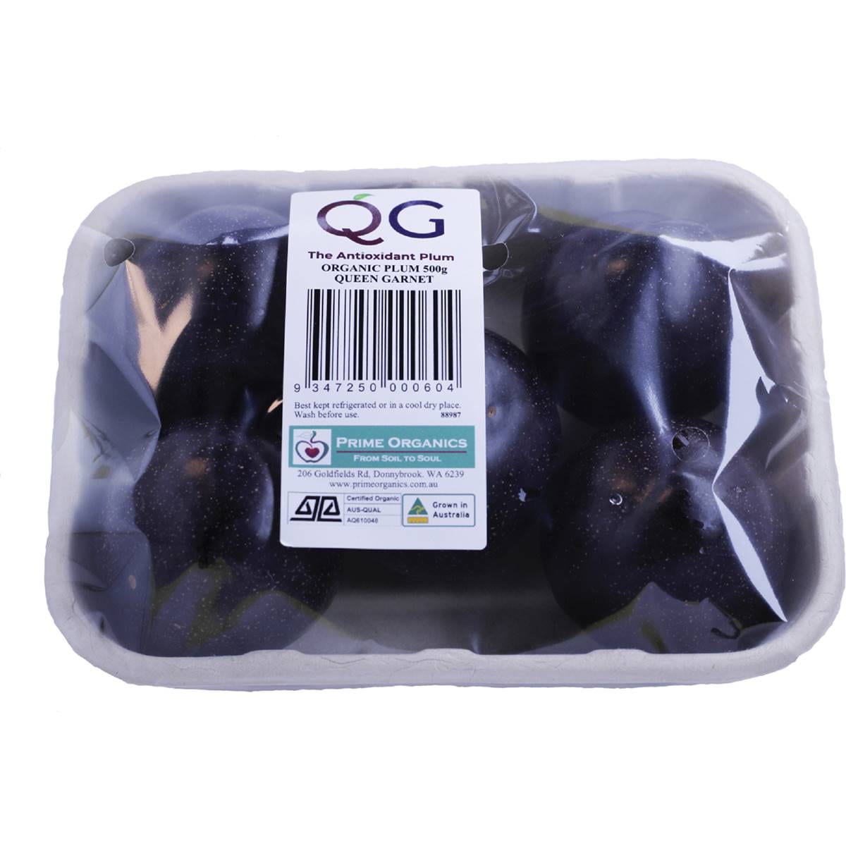 Prime Organics Queen Plum 500g Woolworths