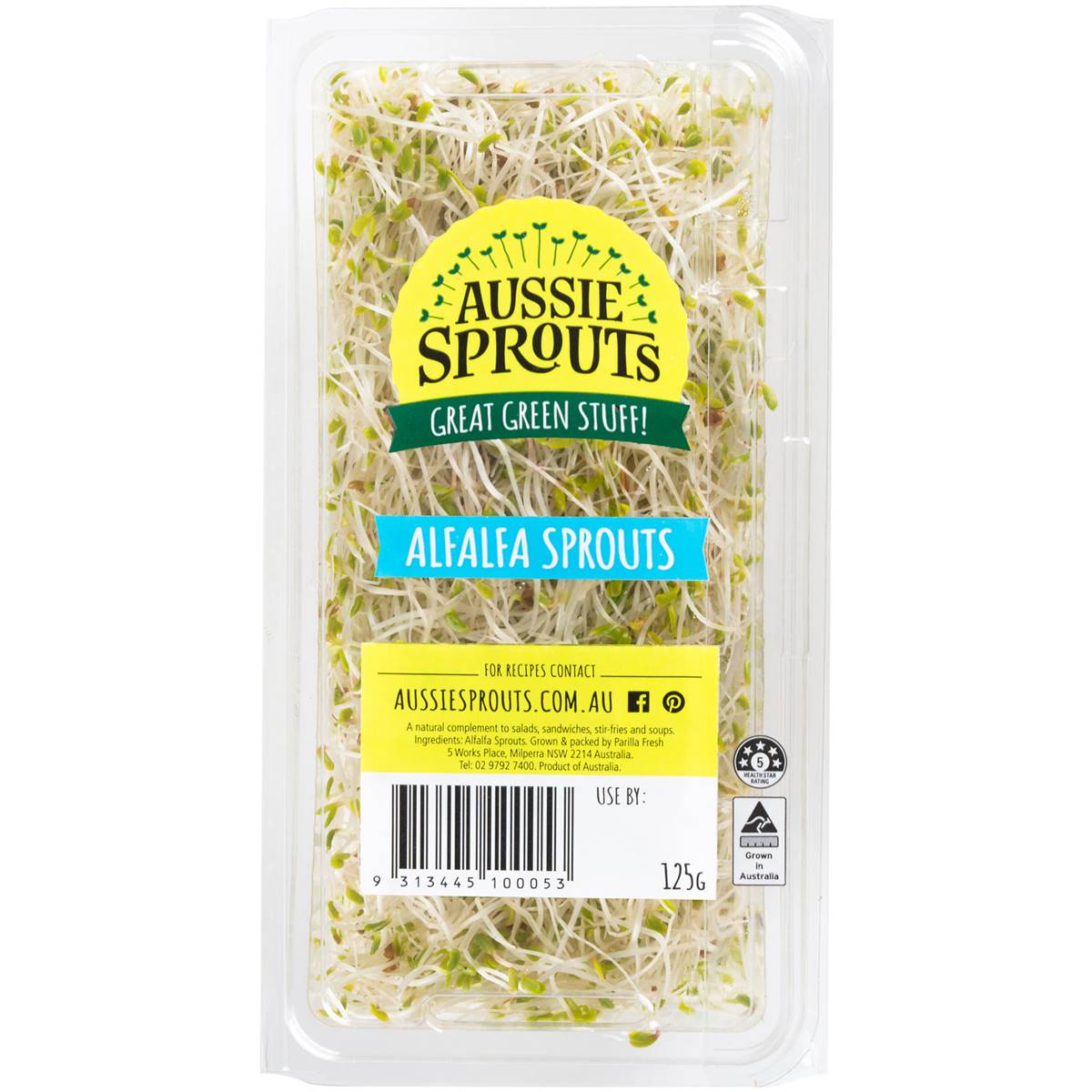 Aussie Sprouts Alfalfa Sprouts 125g Punnet | Woolworths