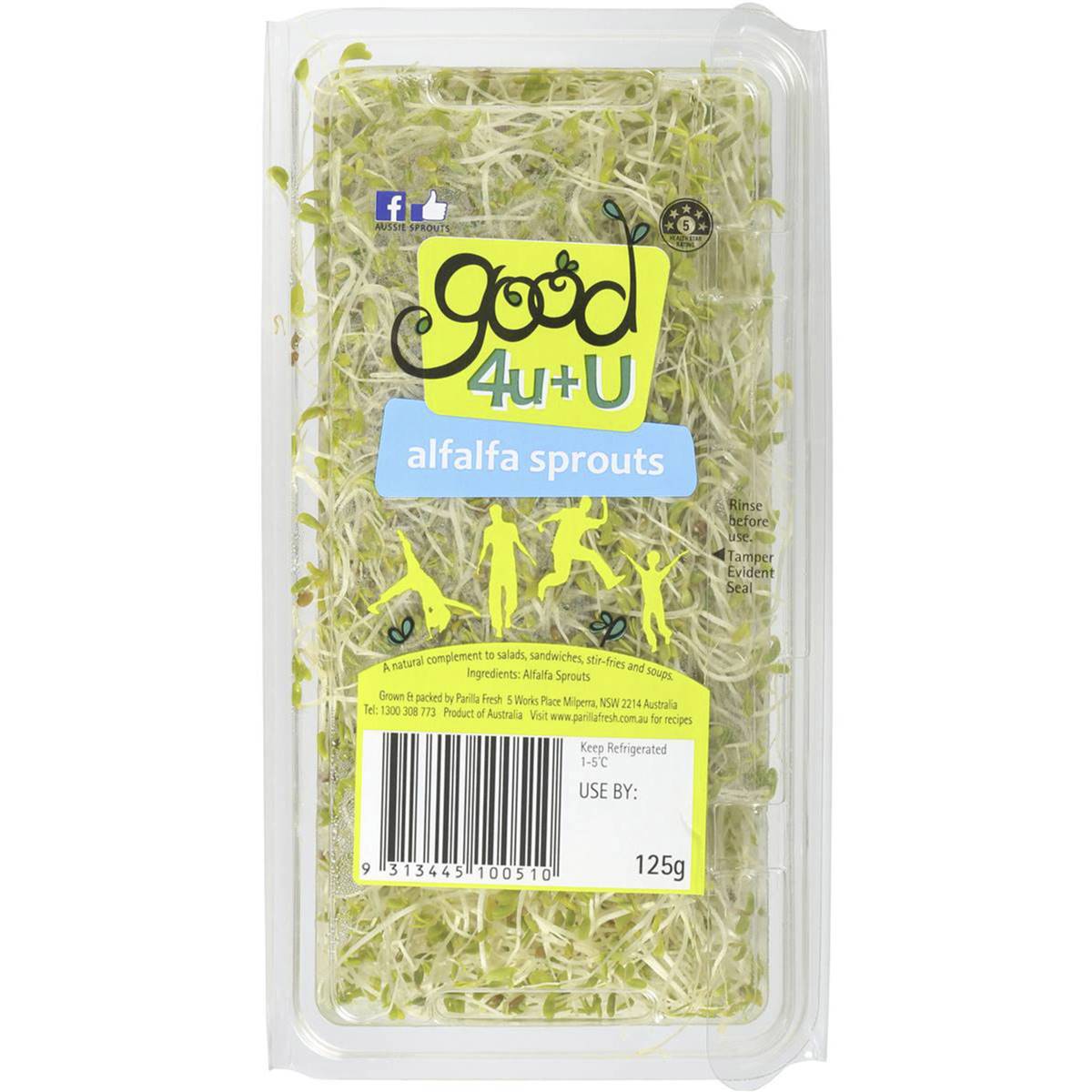 Sprouts Alfalfa 125g punnet | Woolworths