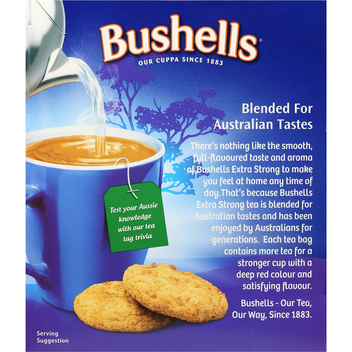 Bushells Black Tea Extra Strong 100pk 200g Woolworths