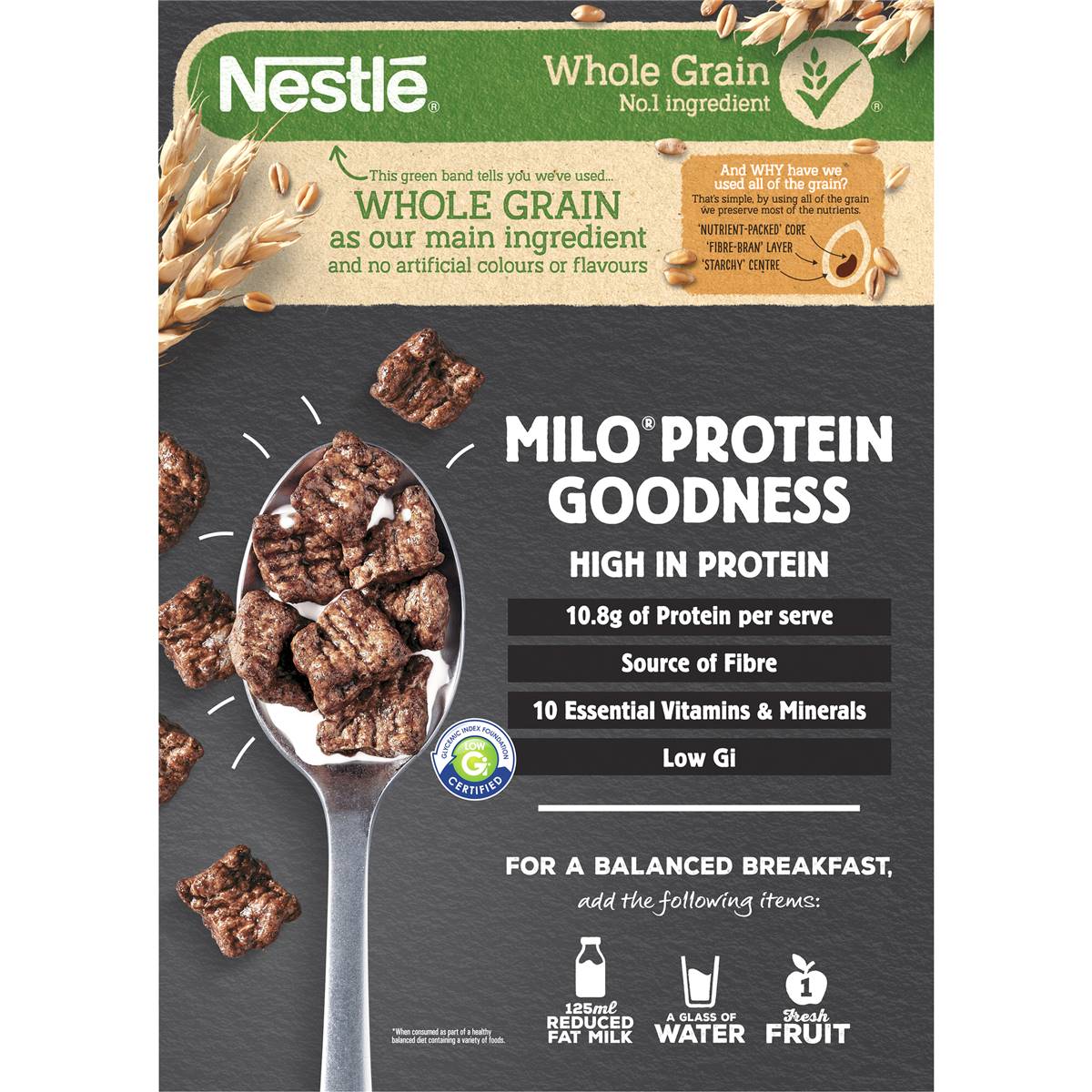 Nestle Milo Protein Breakfast Cereal 600g Woolworths