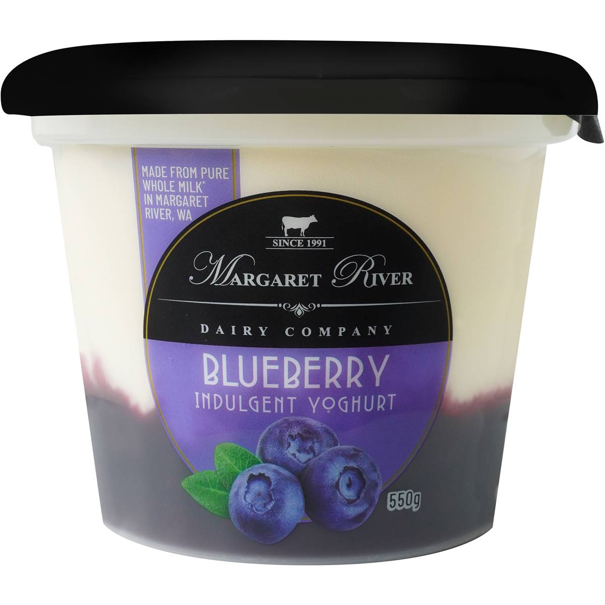 Margaret River Blueberry Indulgent Yoghurt 550g Woolworths
