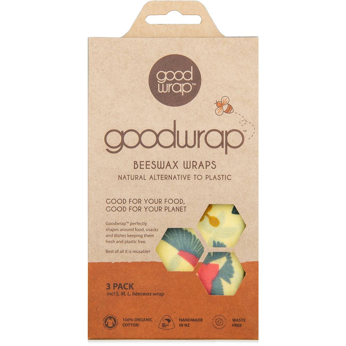 Goodwrap Goodwrap Natural Organic Reusable Beeswax Food Wrap