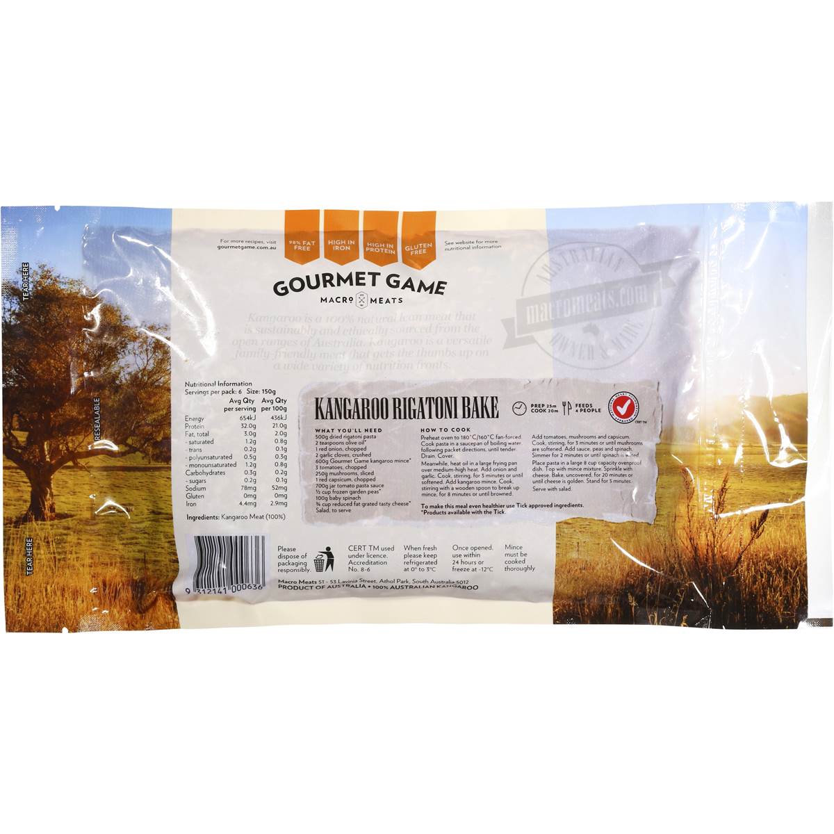 K Roo Kangaroo Mince 1kg Woolworths