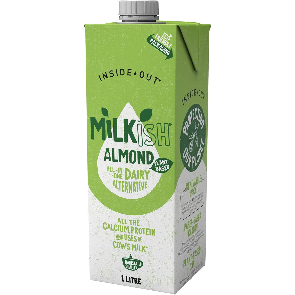 Inside Out Milkish Almond Uht Milk 1l Woolworths