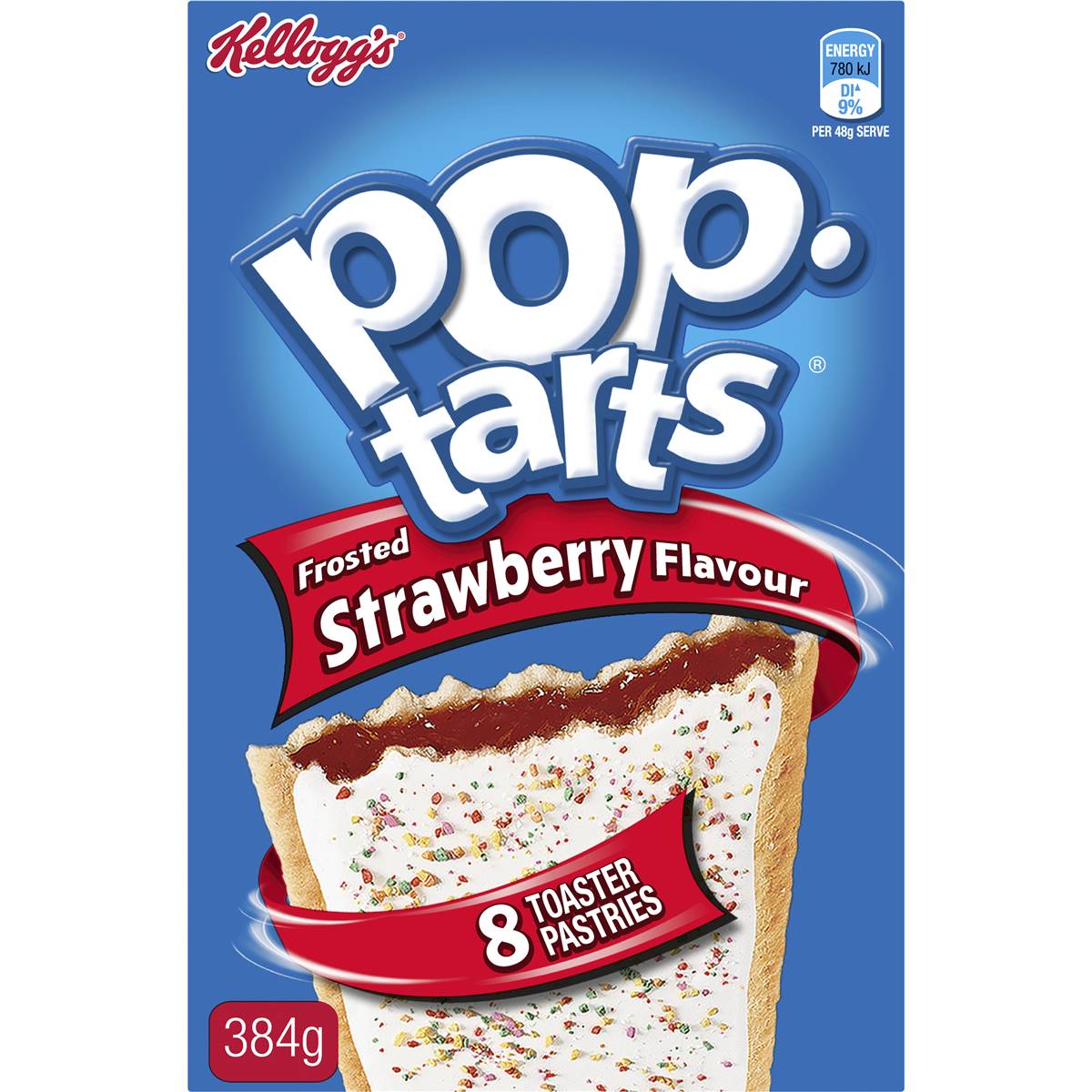 Kellogg S Pop Tarts Frosted Strawberry Toaster Pastries 384g Woolworths