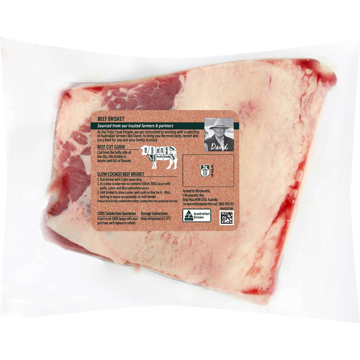 Woolworths Beef Brisket 800g 3kg Woolworths