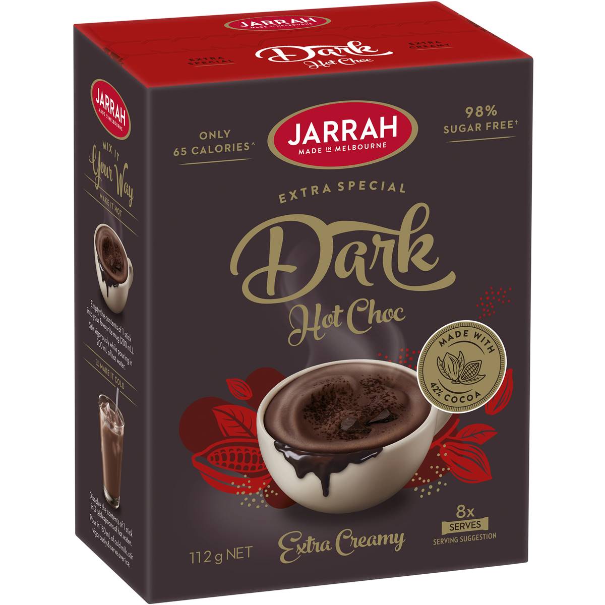 Jarrah Extra Special Dark Hot Chocolate 8 Pack | Woolworths