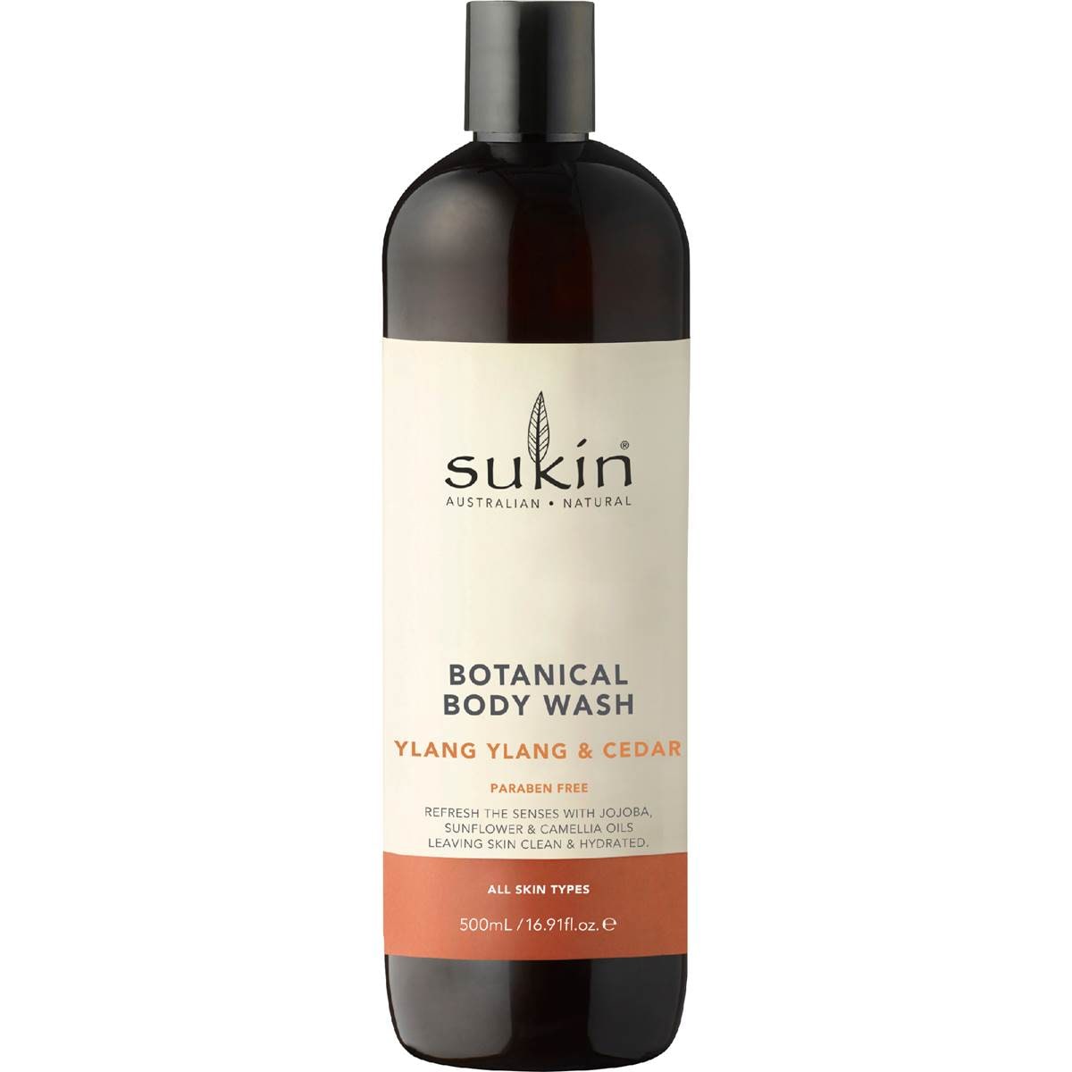 Sukin Botanical Body Wash Ylang Ylang & Cedar 500ml Woolworths